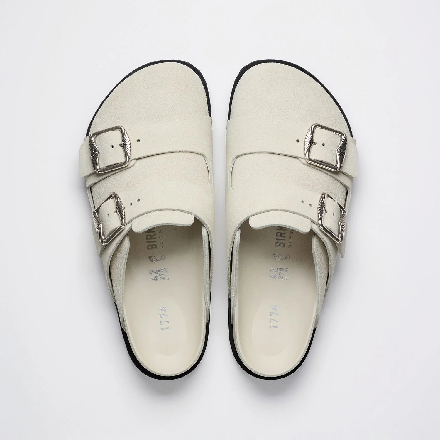 1774 222 West Suede Suede Leather Cream - Image 3