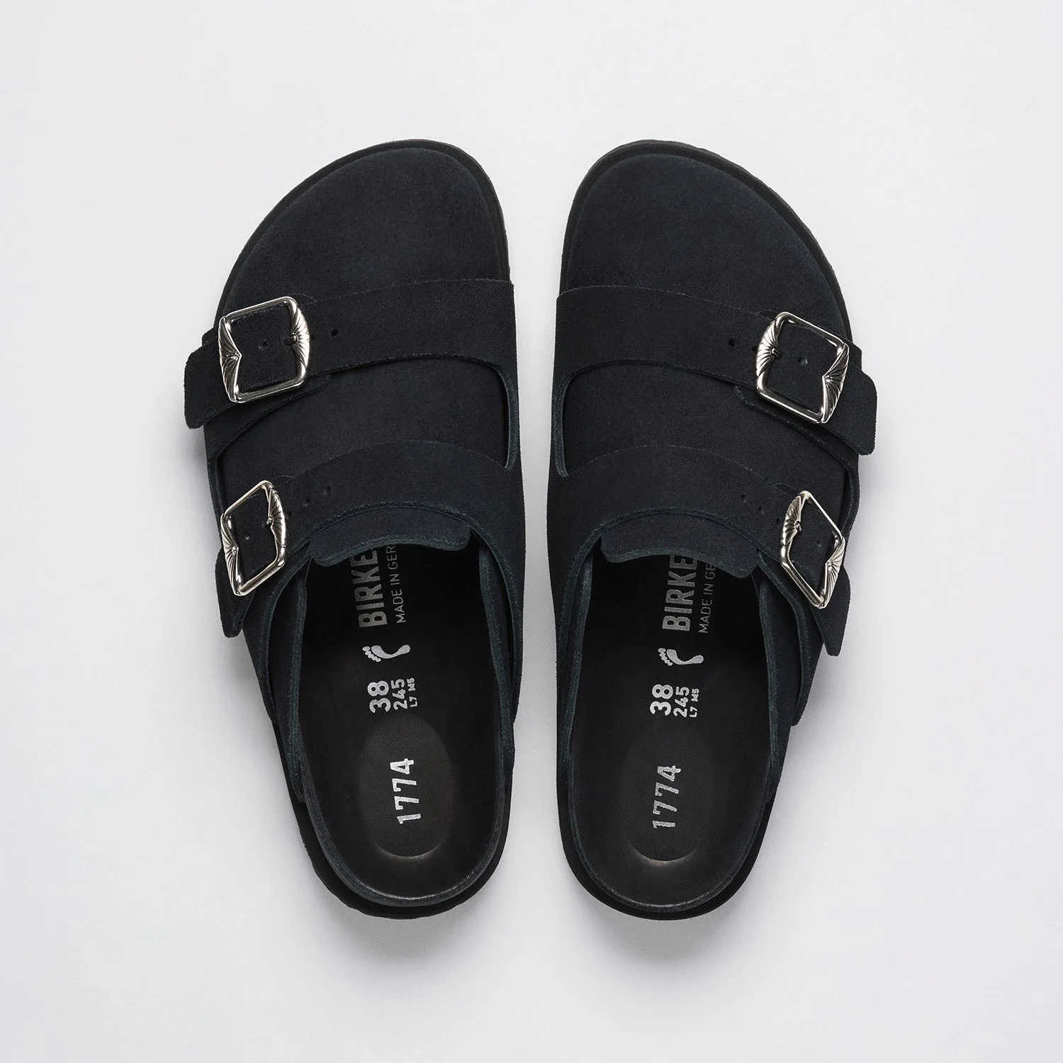1774 222 West Suede Suede Leather Black - Image 3