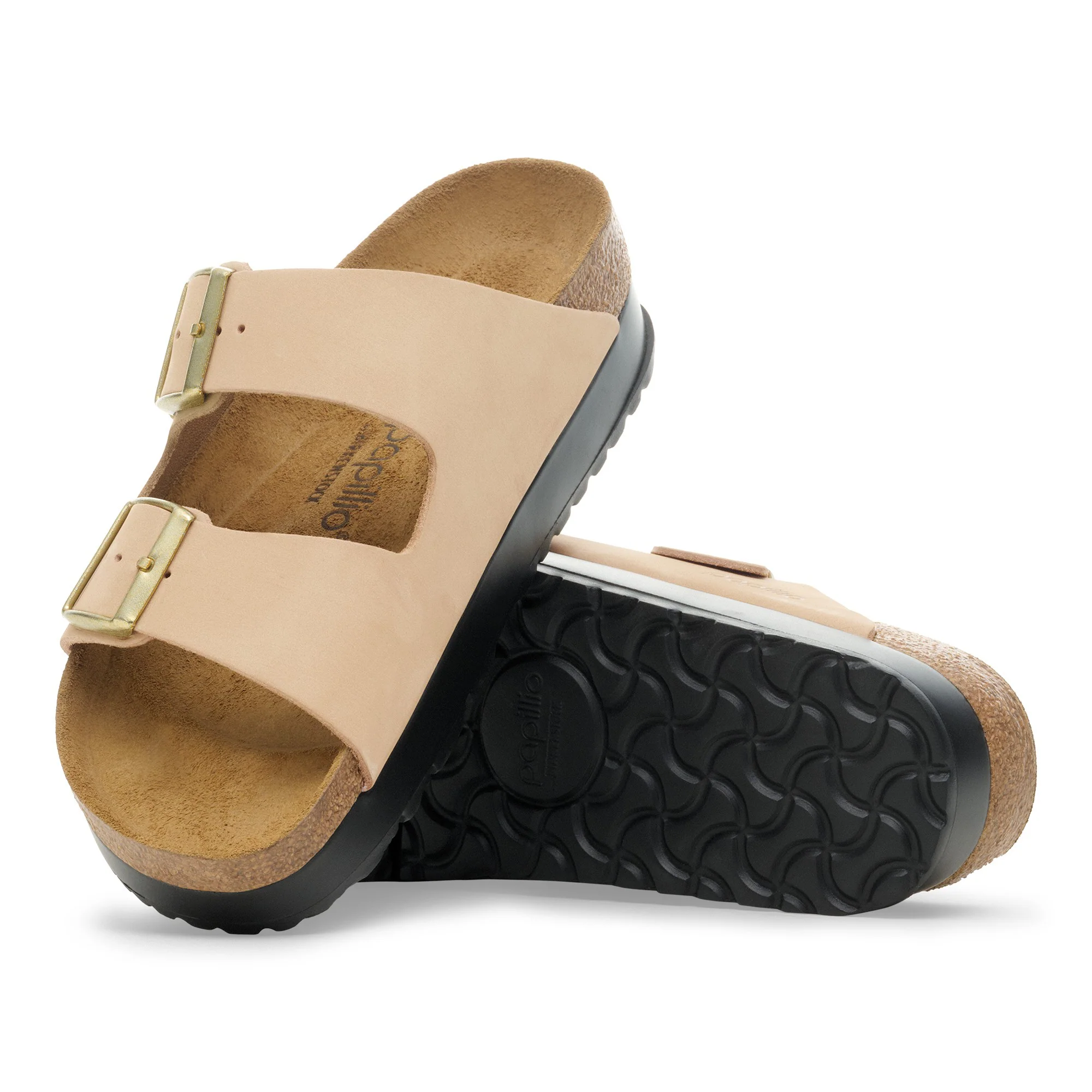 Arizona PAP Flex Platform Nubuk Leather Sandcastle - Image 4