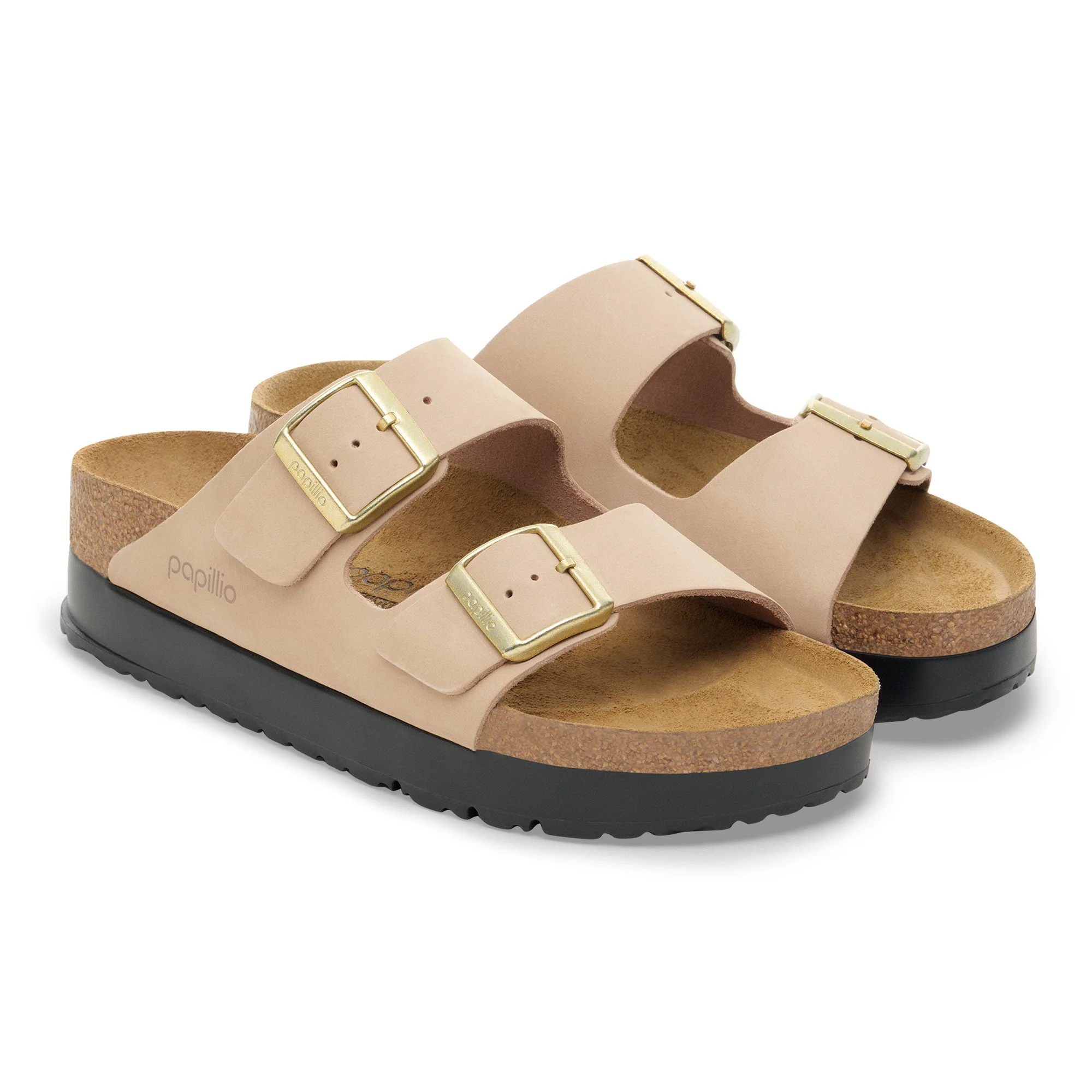 Arizona PAP Flex Platform Nubuk Leather Sandcastle - Image 5