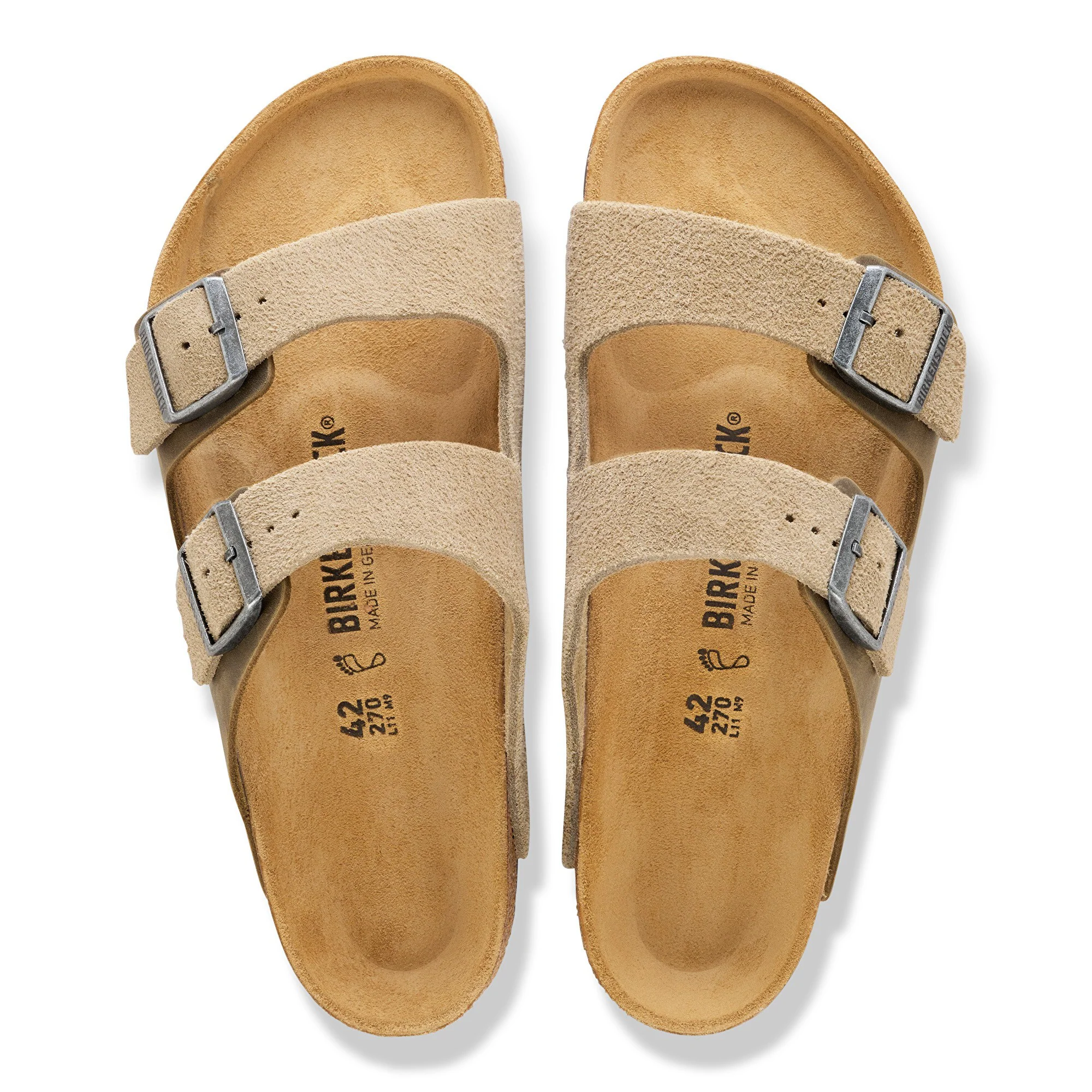 Arizona BS Mixed Leather Faded Khaki - Image 5
