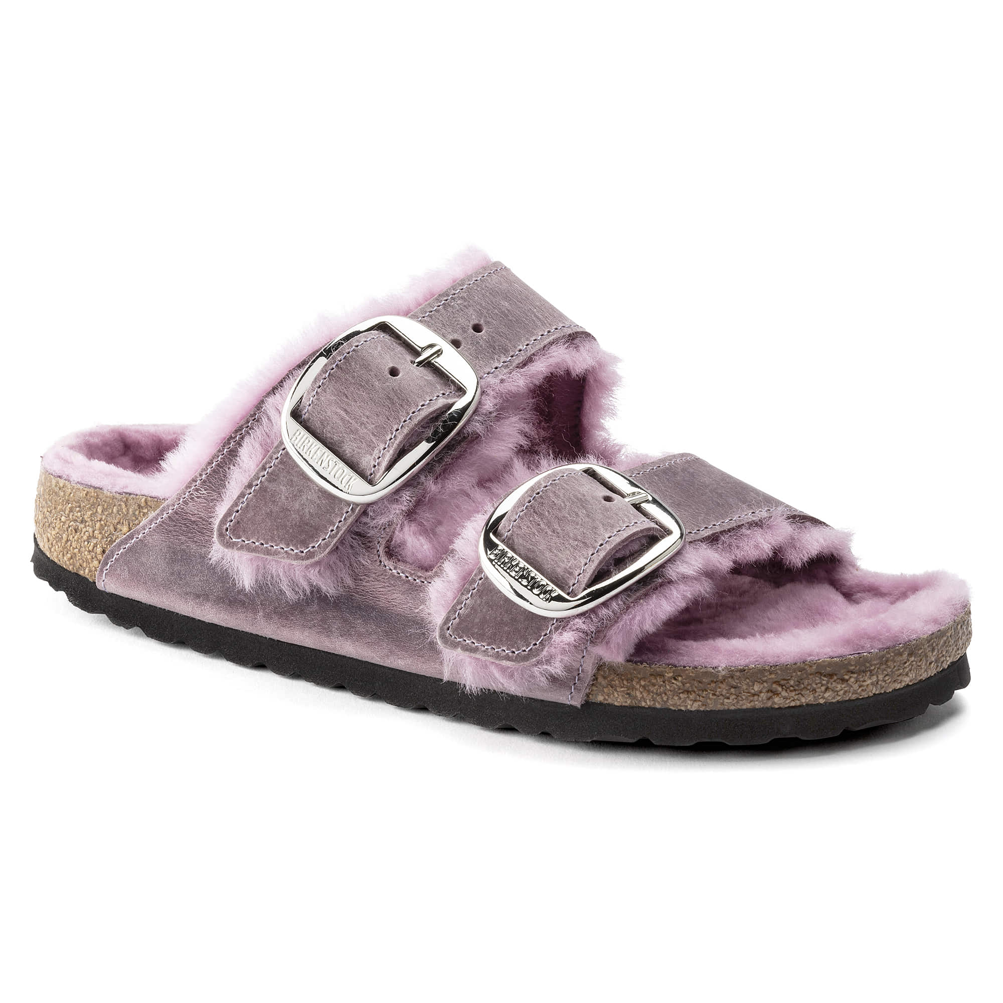 Arizona Big Buckle Shearling Oiled Leather