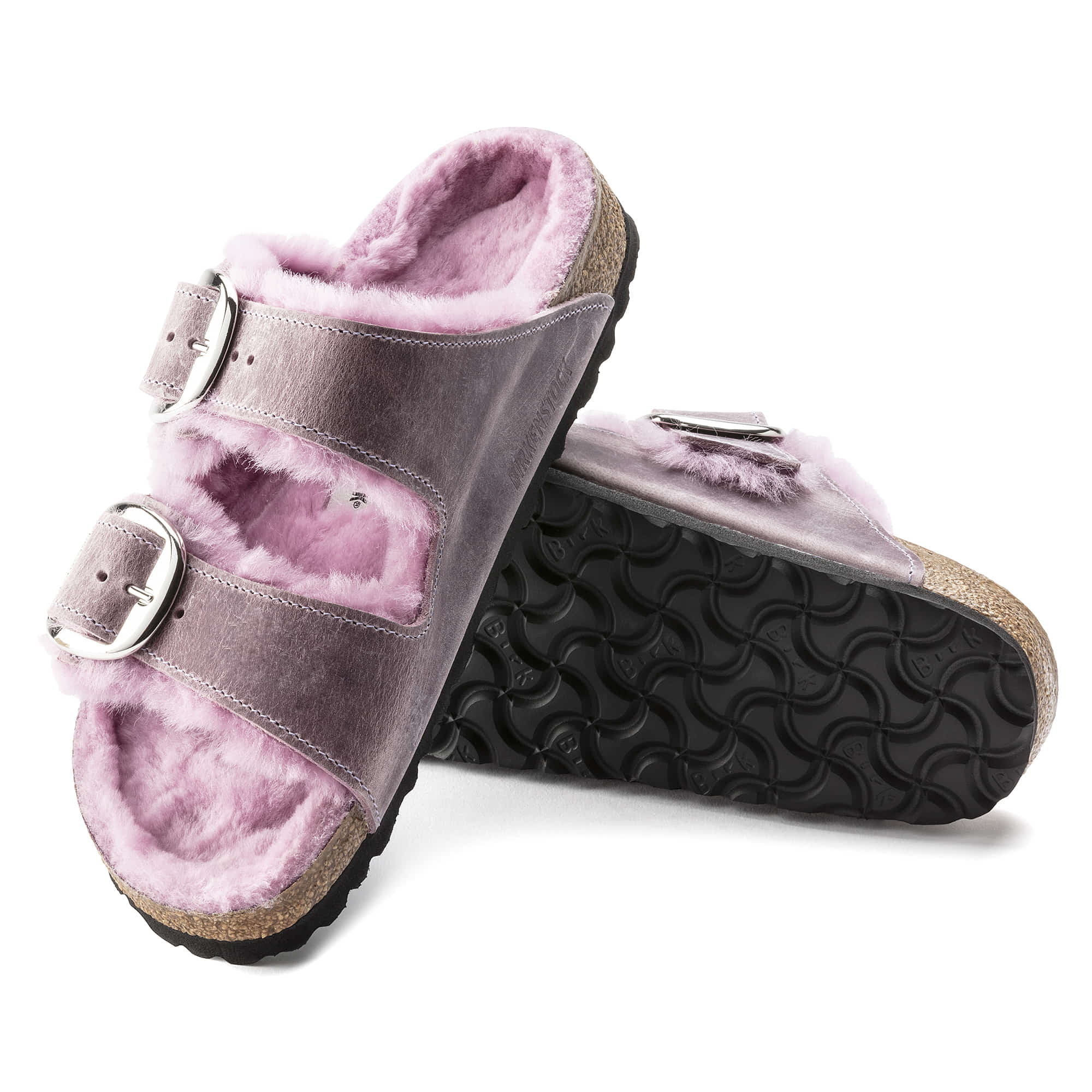 Arizona Big Buckle Shearling Oiled Leather - Image 2