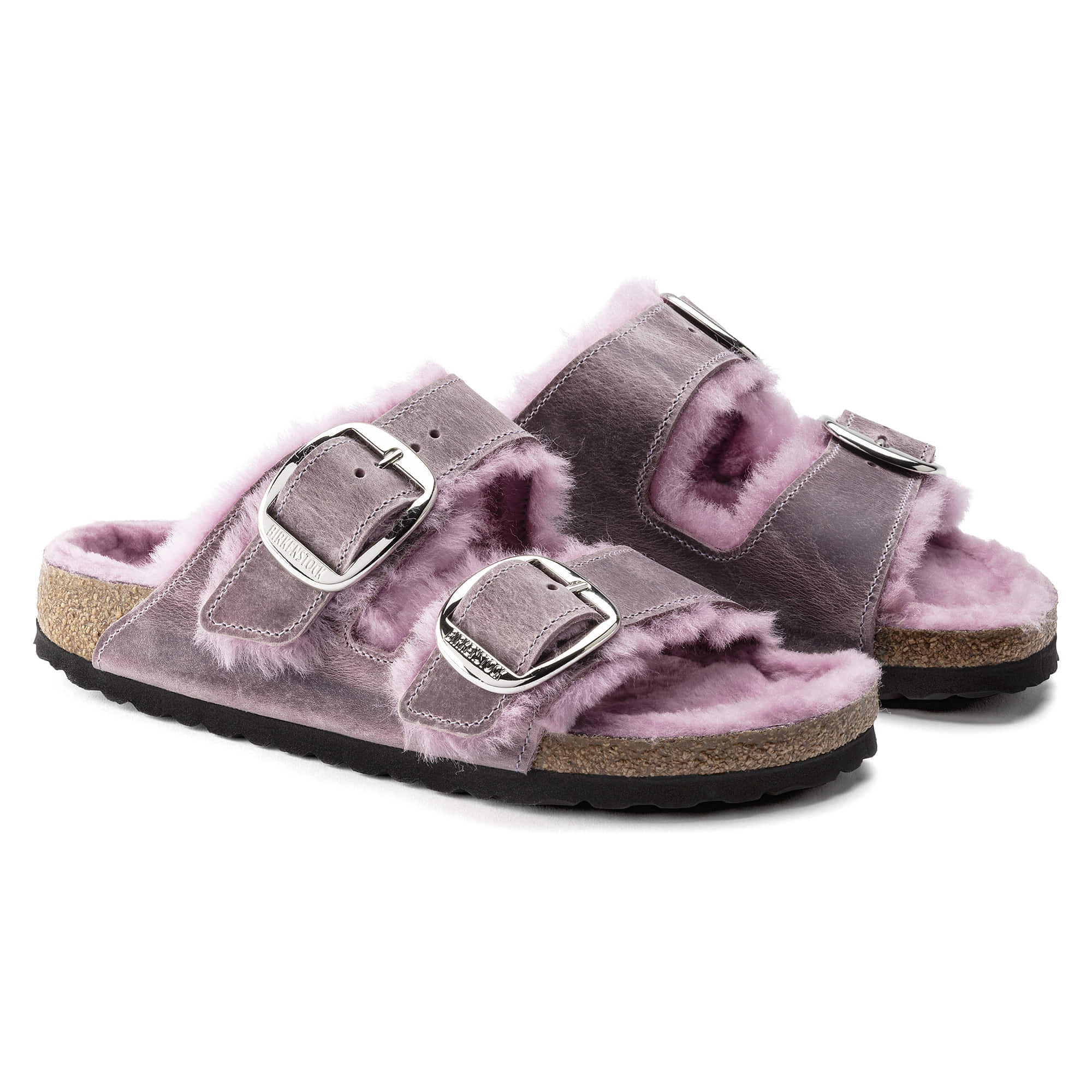 Arizona Big Buckle Shearling Oiled Leather - Image 3