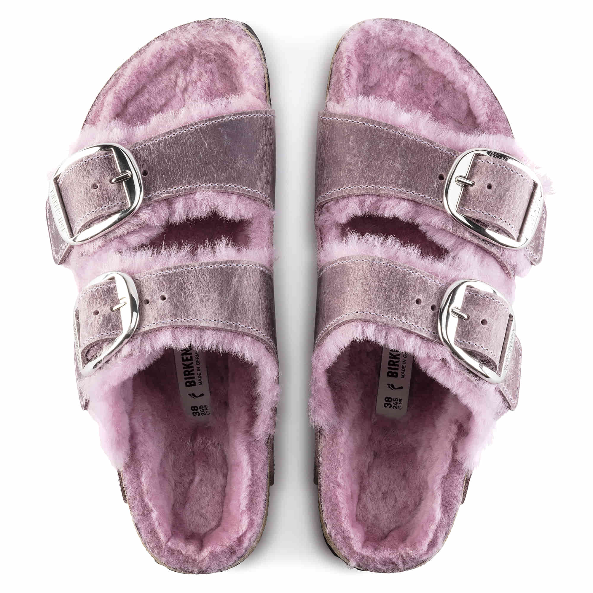 Arizona Big Buckle Shearling Oiled Leather - Image 4