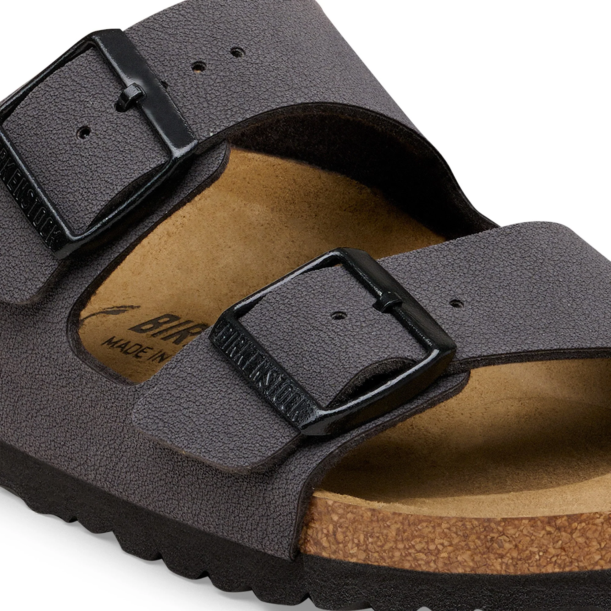 Arizona Birko-Flor Nubuk Velvet Gray/Black Buckles - Image 5