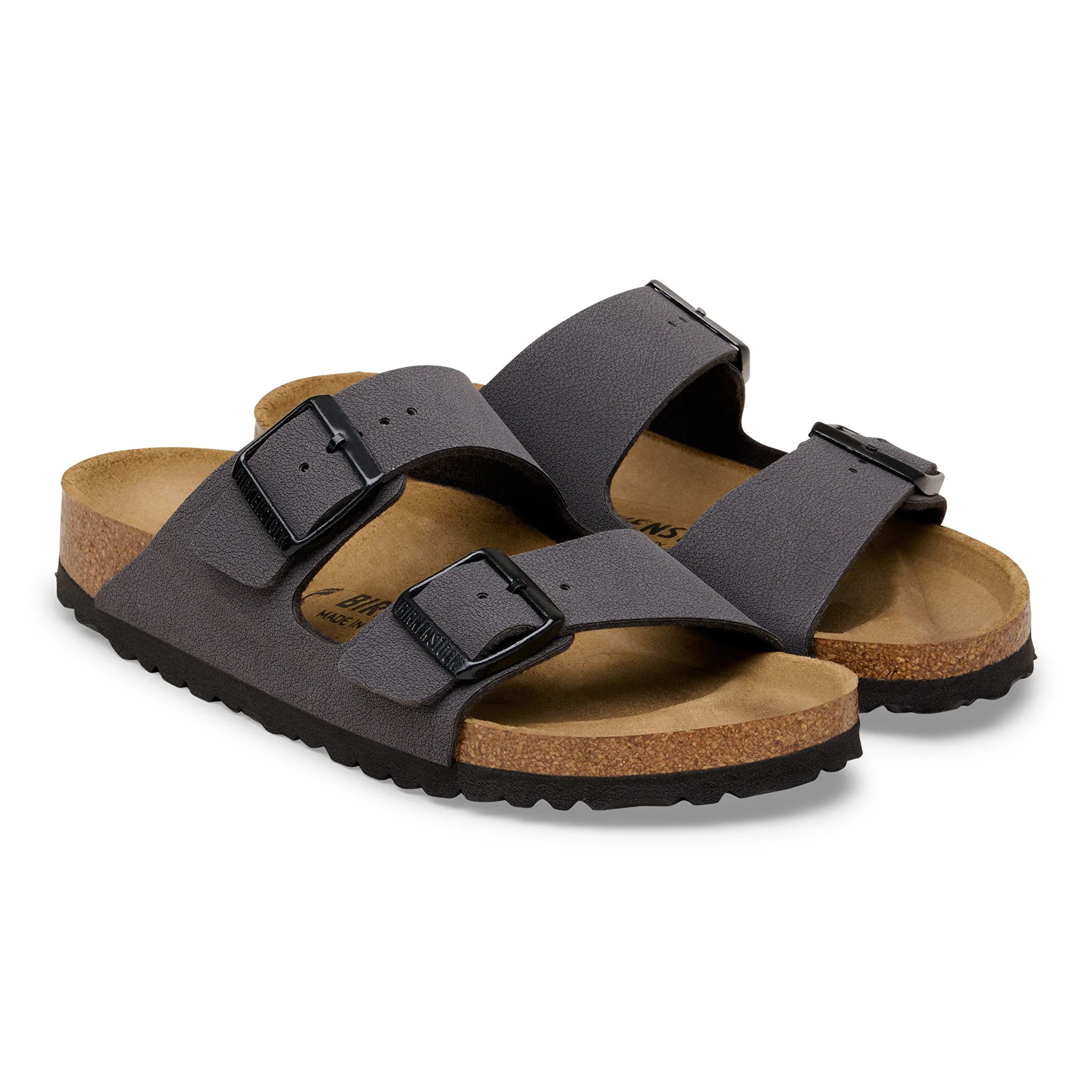 Arizona Birko-Flor Nubuk Velvet Gray/Black Buckles - Image 7