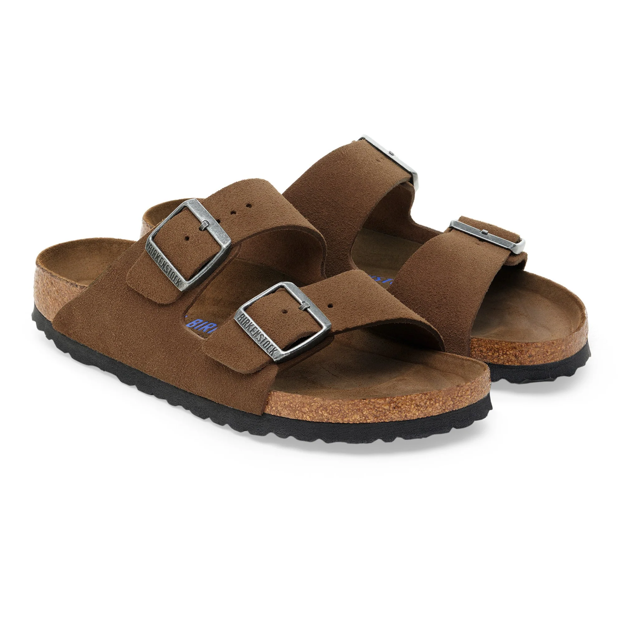 Arizona Soft Footbed Suede Leather Dark Tea Tonal - Image 5