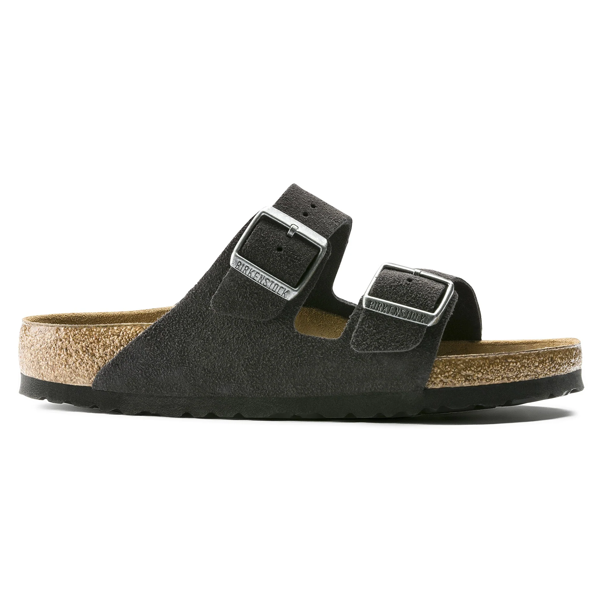 Arizona Soft Footbed Suede Leather Velvet Grey - Image 3