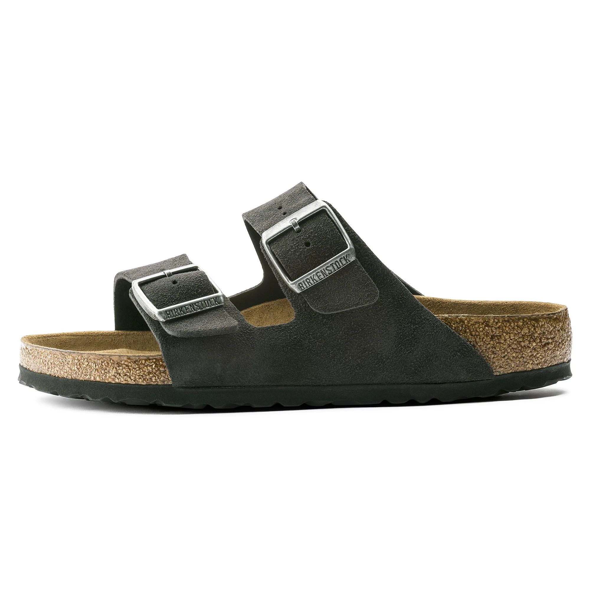 Arizona Soft Footbed Suede Leather Velvet Grey - Image 5