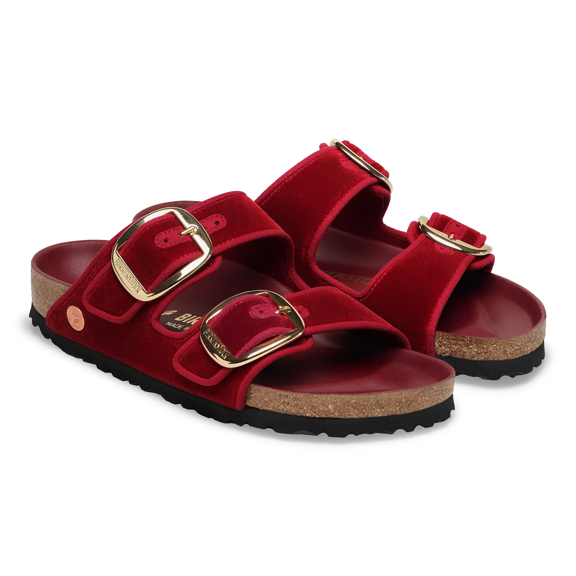 Arizona Big Buckle Piping Rivet Logo Textile Mars Red Velvet - Image 6