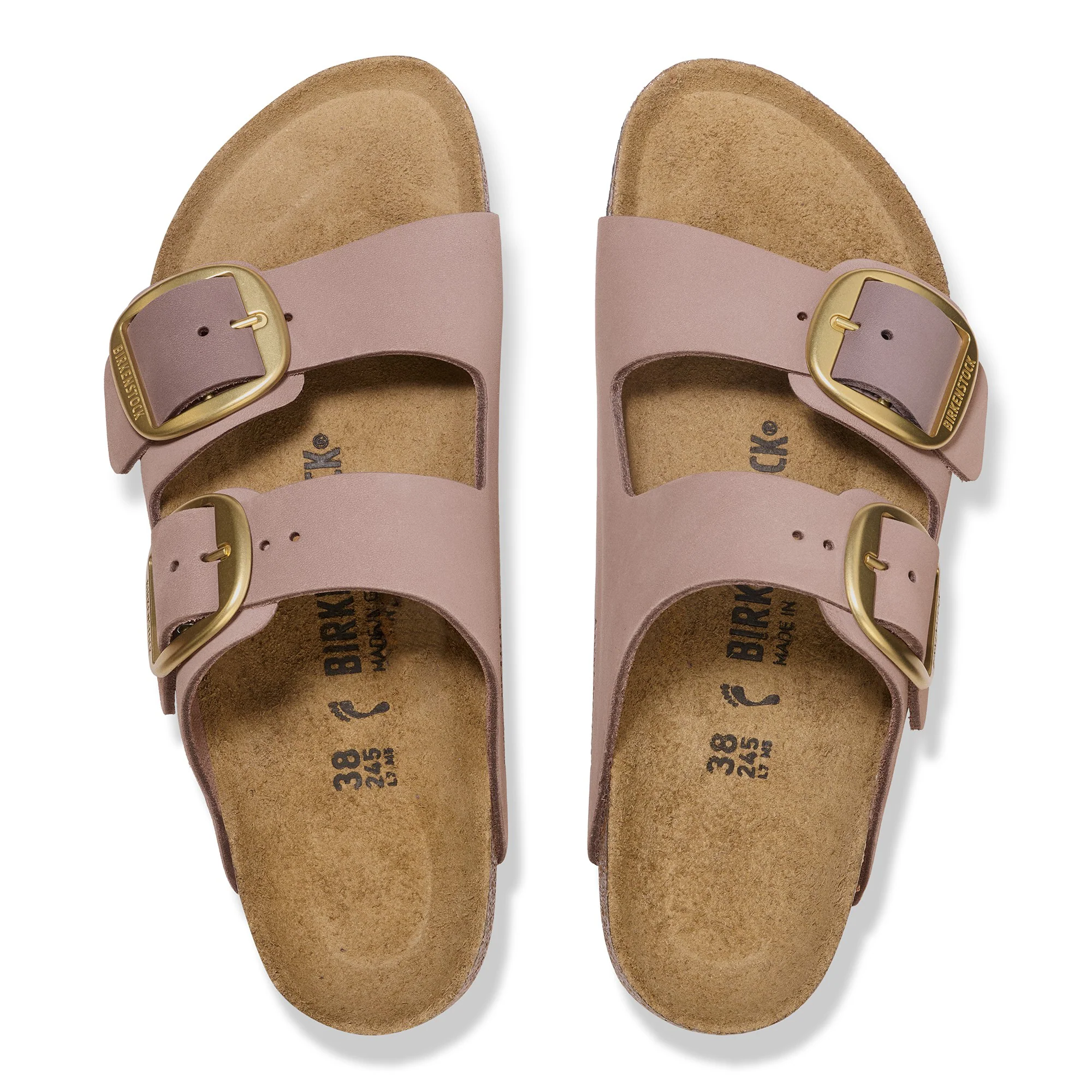Arizona Big Buckle Nubuk Leather Faded Purple - Image 3
