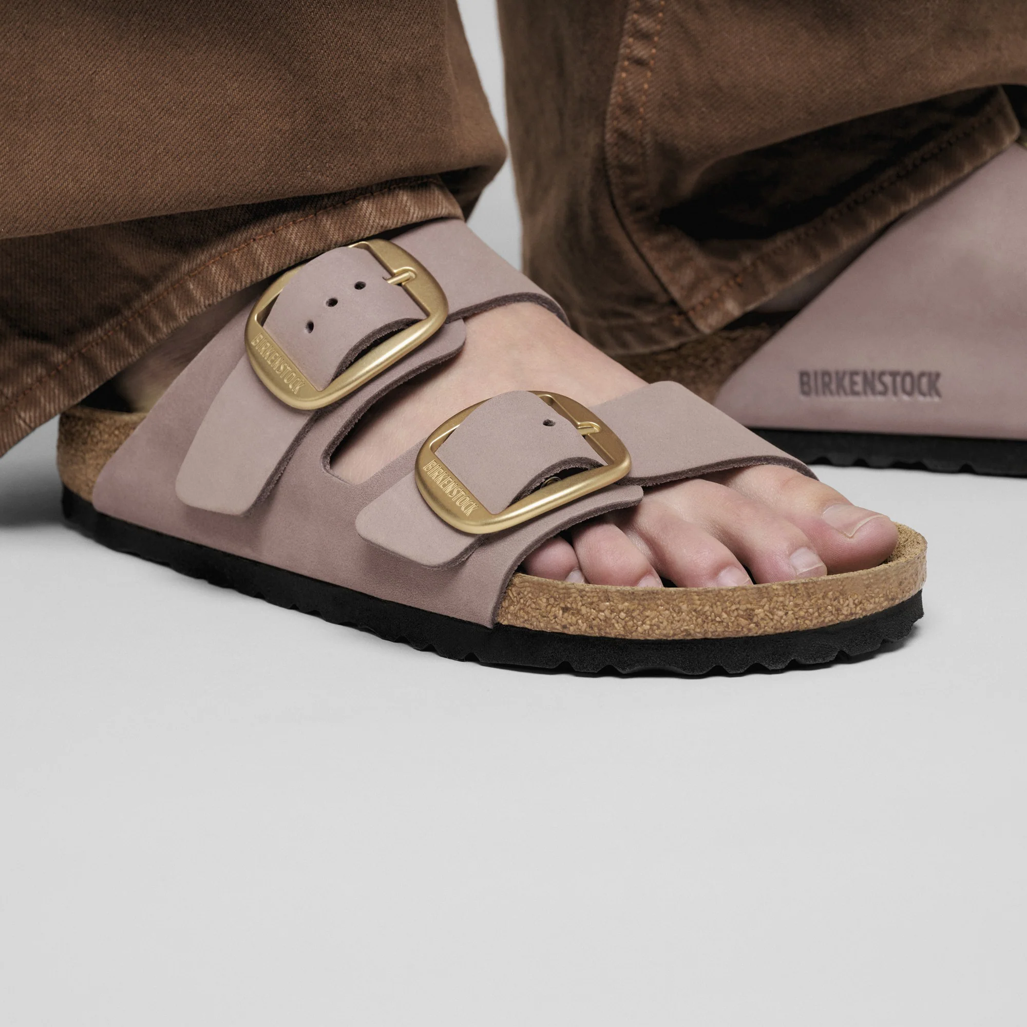 Arizona Big Buckle Nubuk Leather Faded Purple - Image 8
