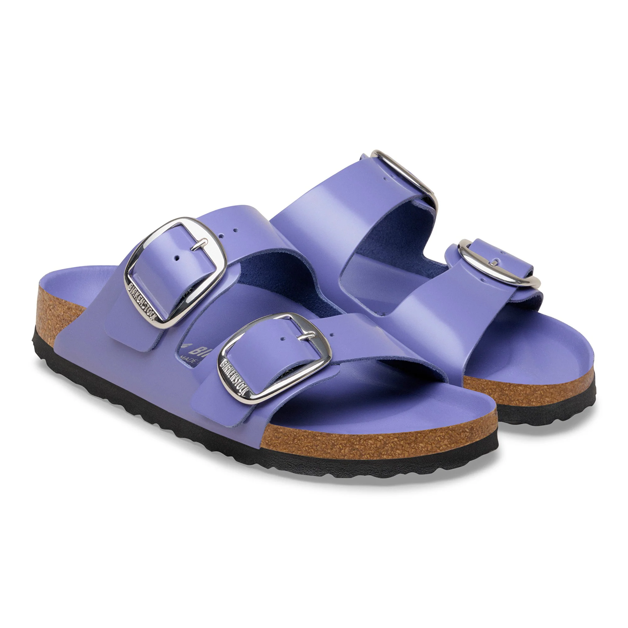 Arizona Big Buckle Natural Leather Patent High-Shine Purple Dusk - Image 5