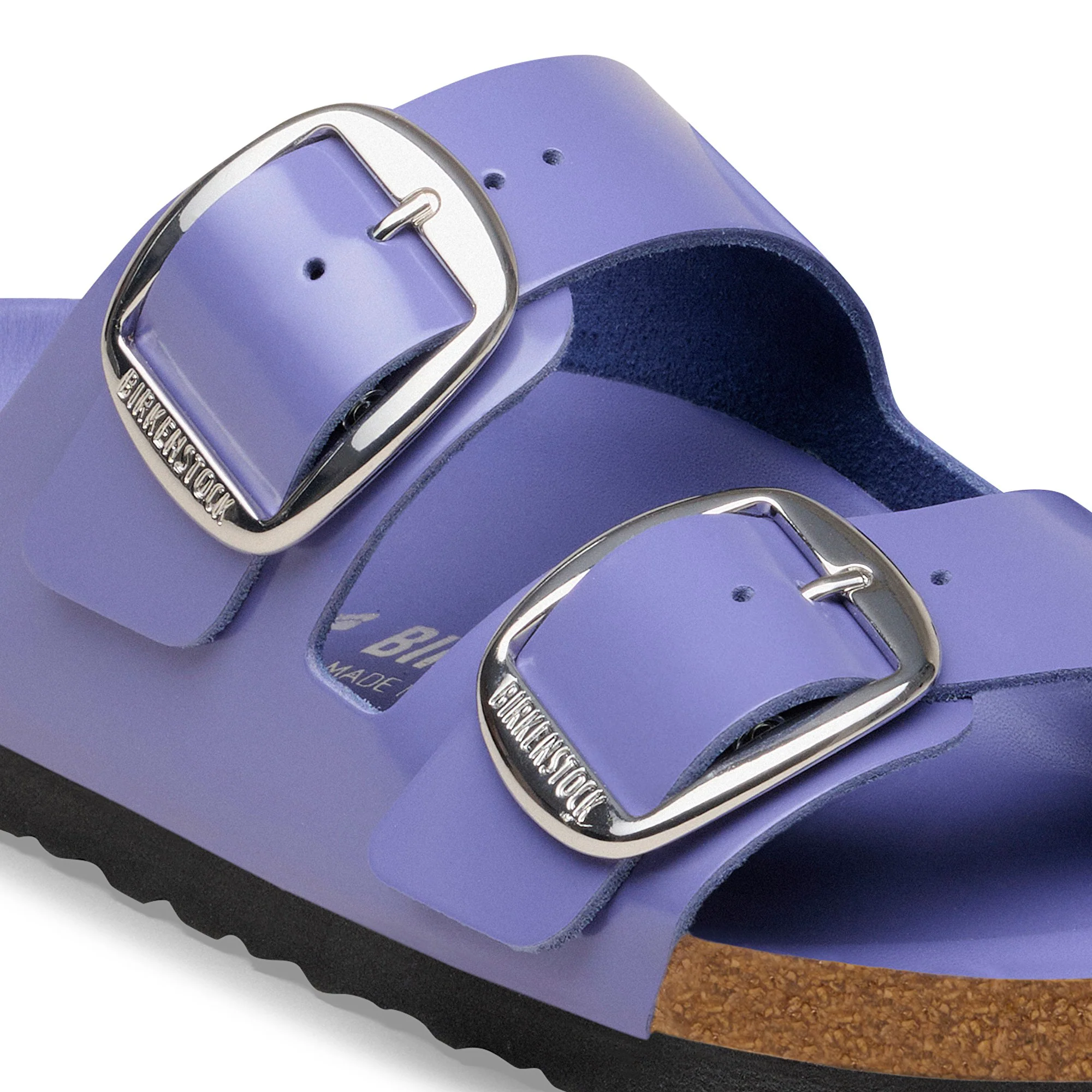 Arizona Big Buckle Natural Leather Patent High-Shine Purple Dusk - Image 7