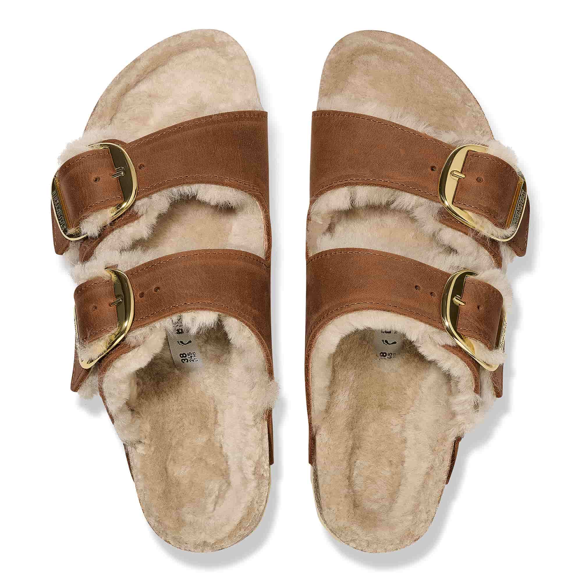 Arizona Big Buckle Shearling Oiled Leather - Image 4