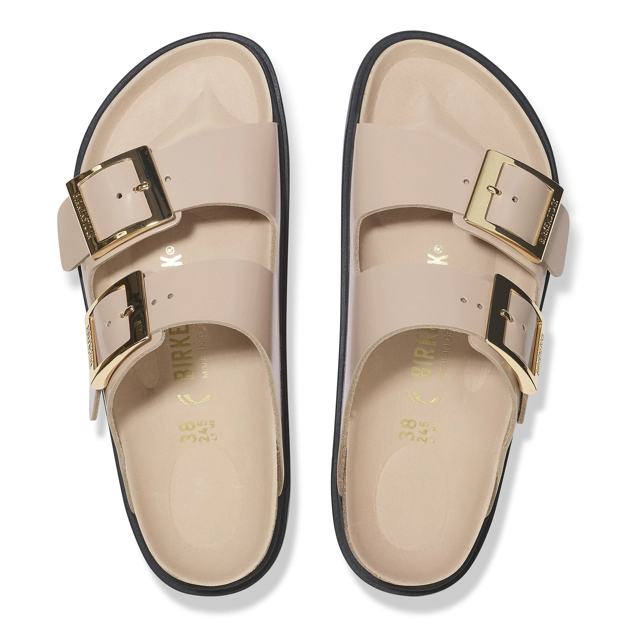 Arizona Droplet Buckle Natural Leather Patent - Image 3