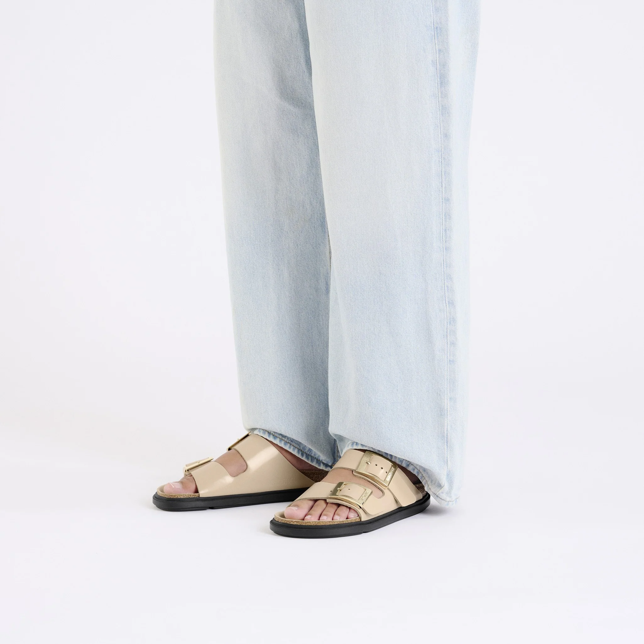 Arizona Droplet Buckle Natural Leather Patent - Image 8