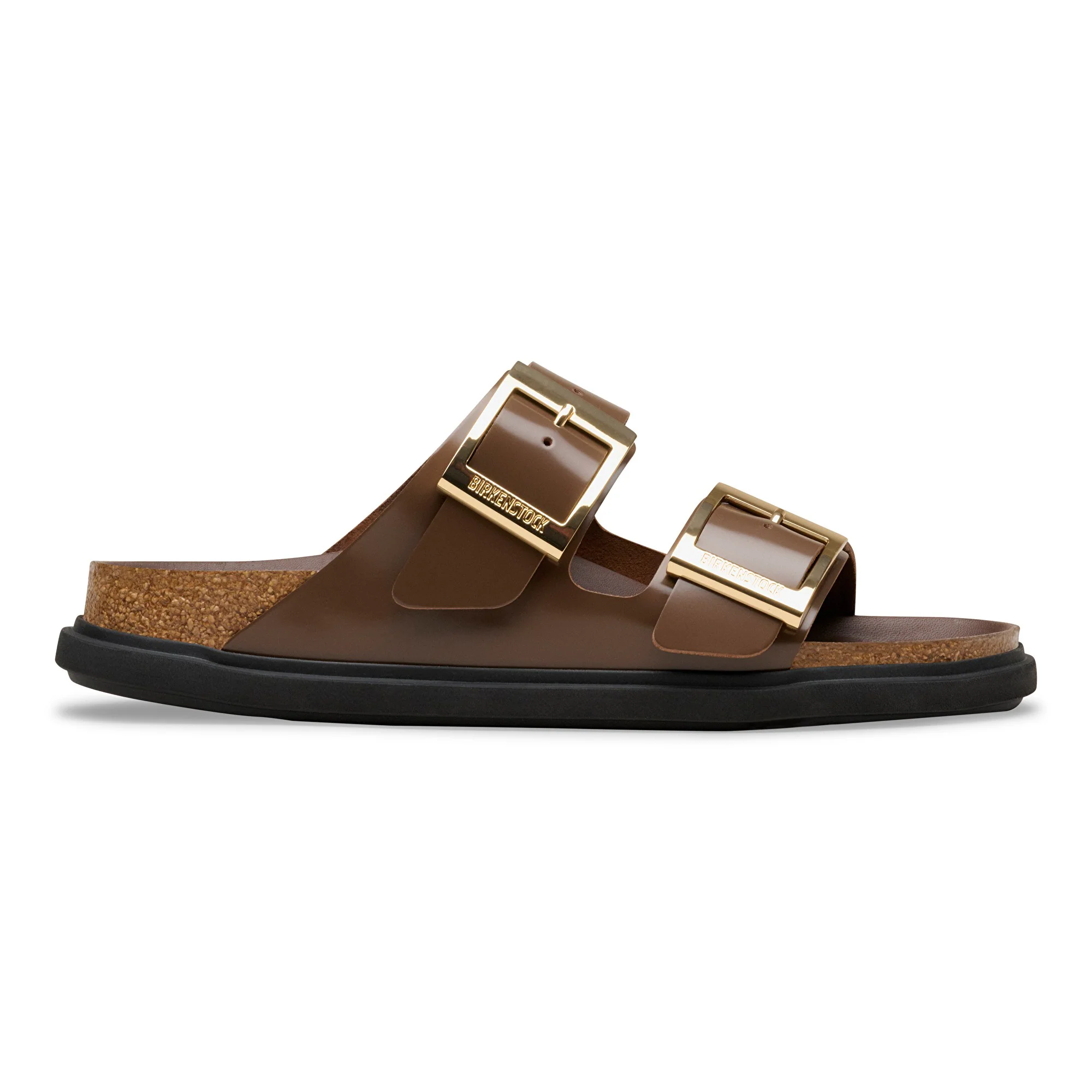 Arizona Droplet Buckle Natural Leather Patent High-Shine Carafe - Image 3