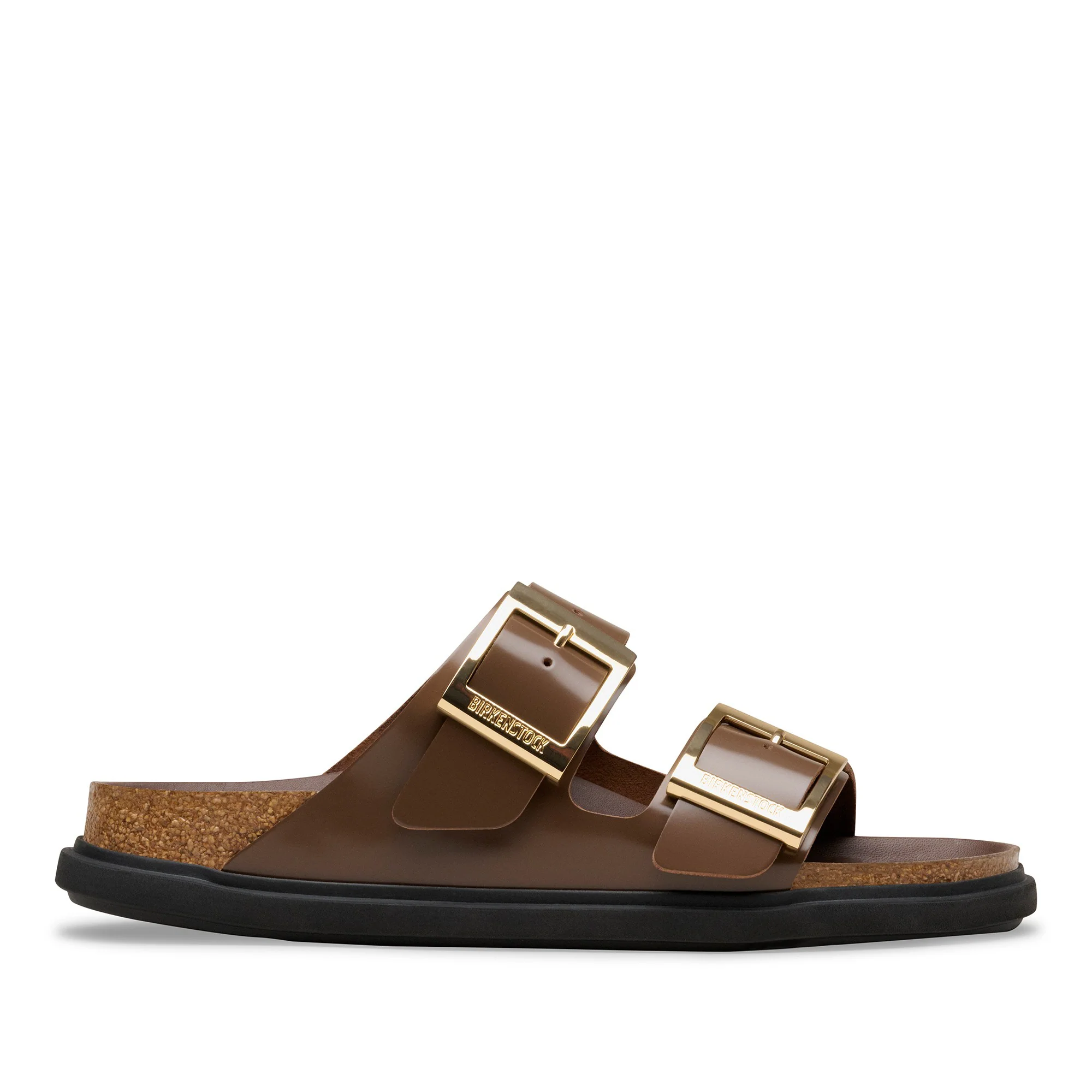 Arizona Droplet Buckle Natural Leather Patent High-Shine Carafe - Image 6