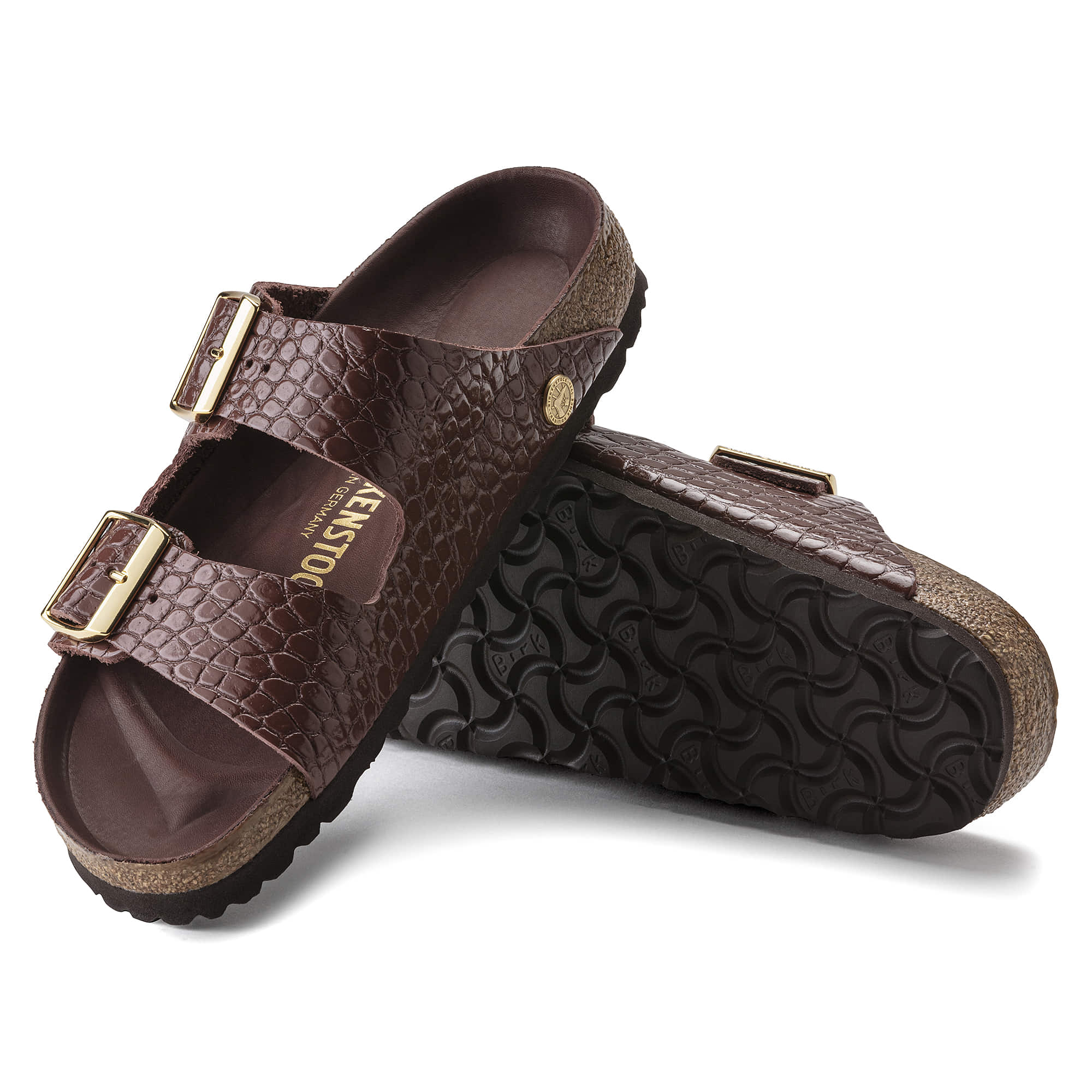 Arizona Rivet Logo Embossed Natural Leather - Image 2