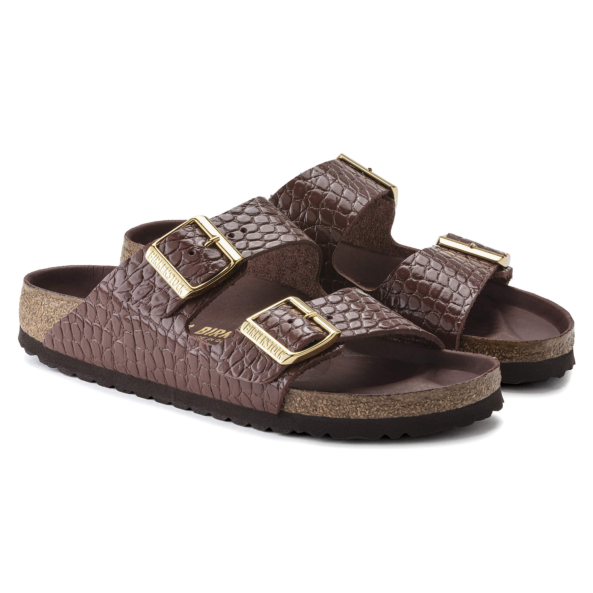 Arizona Rivet Logo Embossed Natural Leather - Image 5