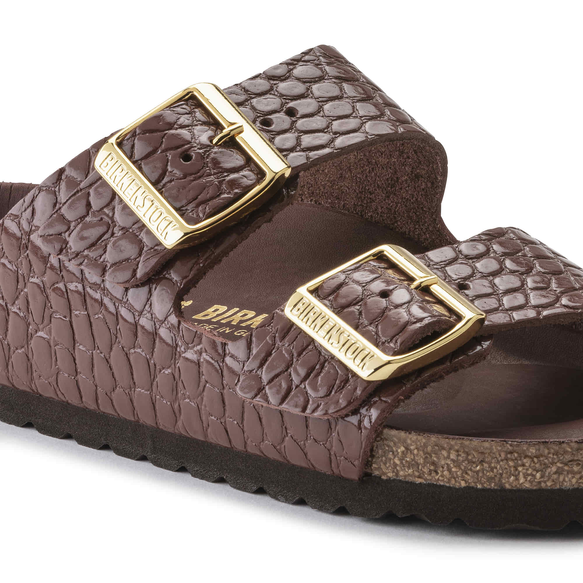 Arizona Rivet Logo Embossed Natural Leather - Image 6