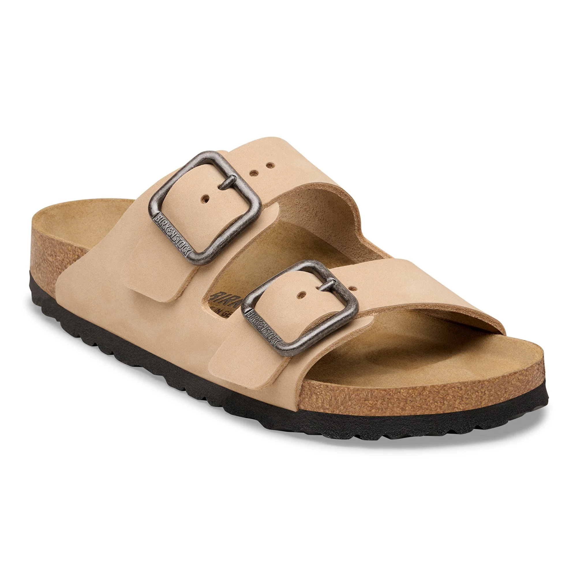 Arizona Wire Buckle Nubuk Leather Sandcastle