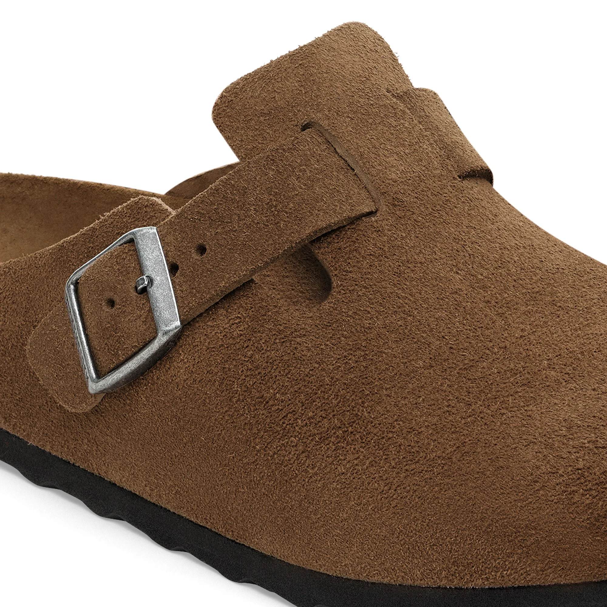 Boston Soft Footbed Suede Leather Dark Tea Tonal - Image 5