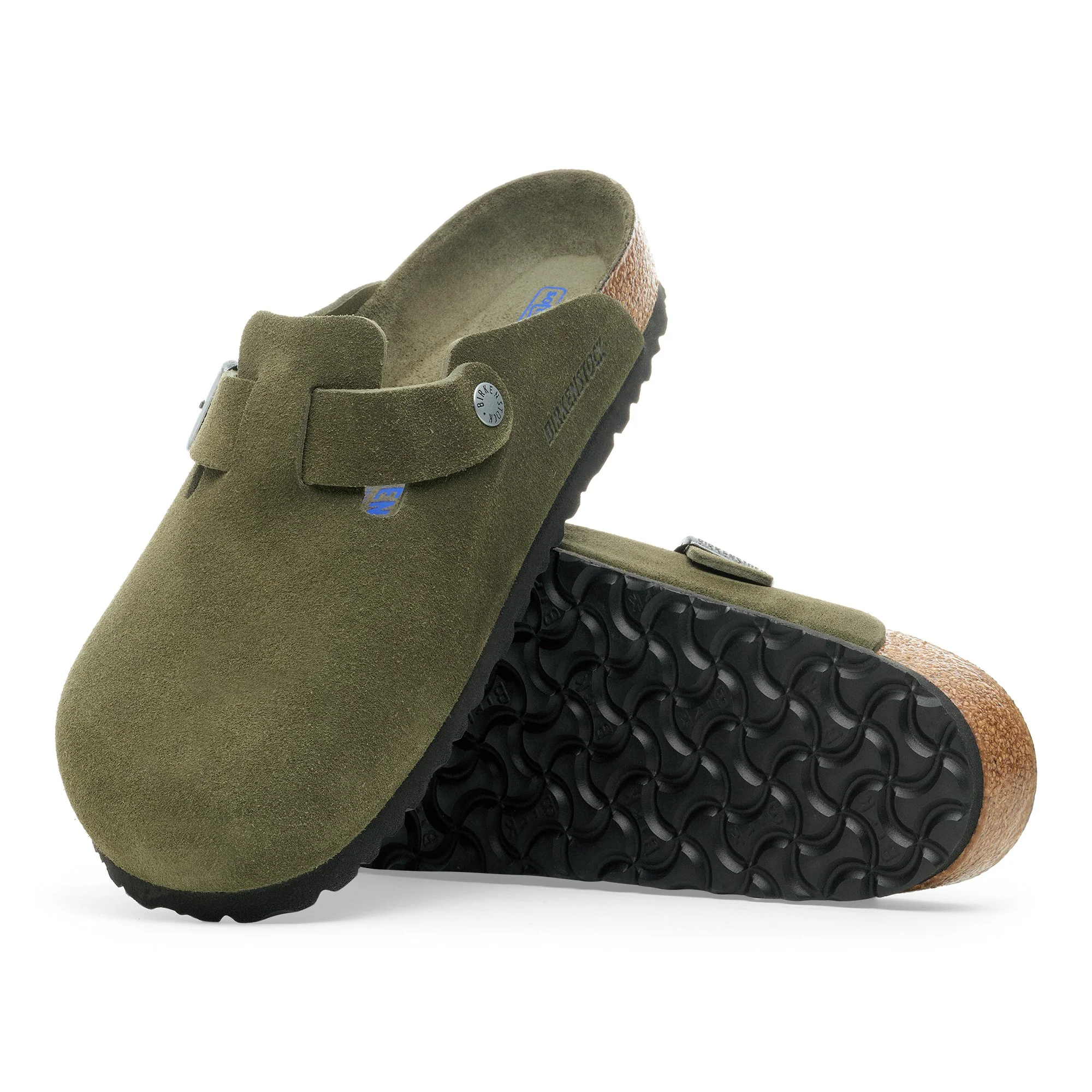 Boston Soft Footbed Suede Leather Thyme Tonal FB - Image 2