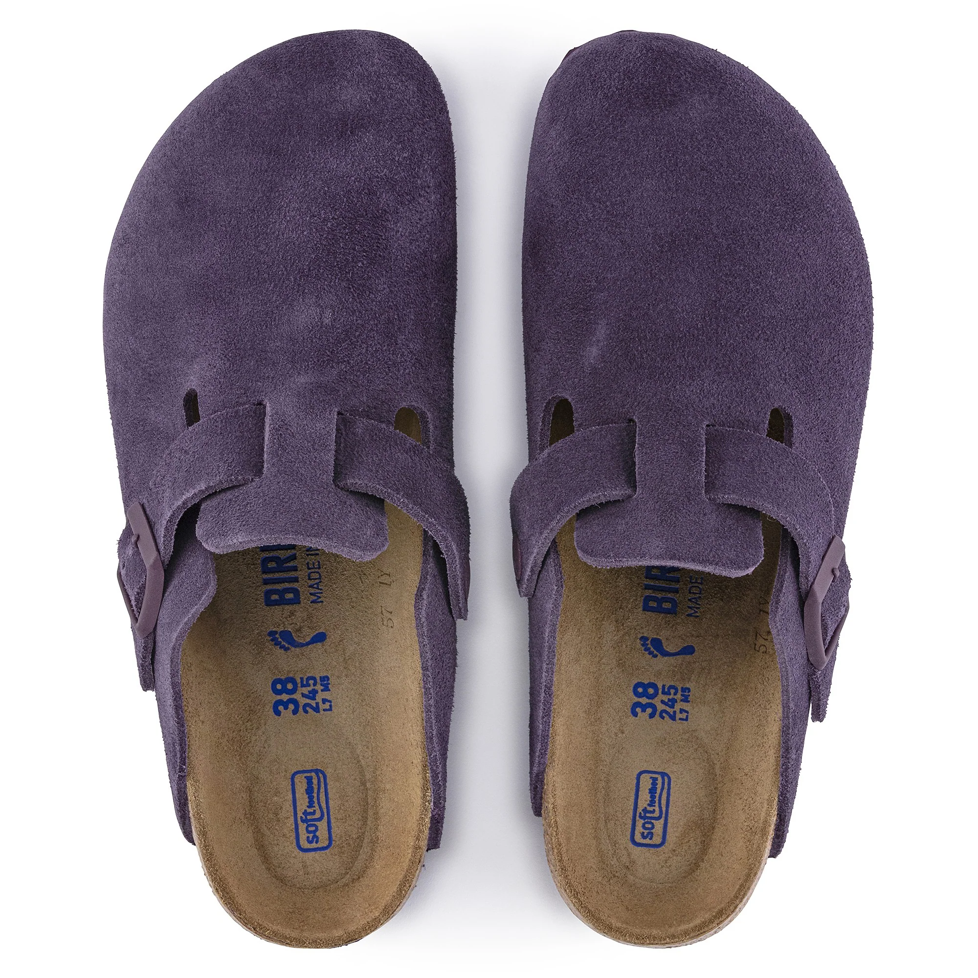 Boston Soft Footbed Suede Leather Wine - Image 2
