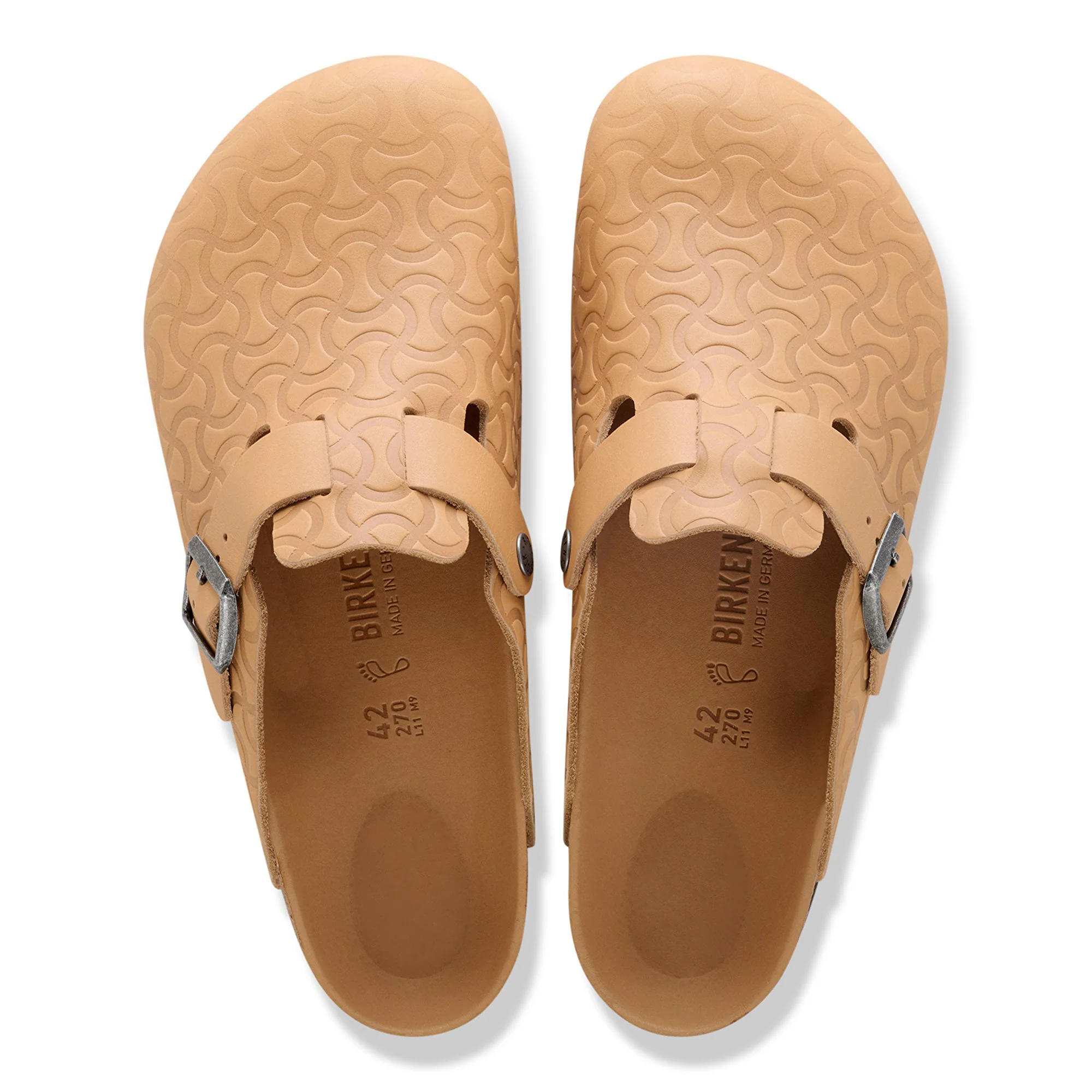 Boston BS Natural Leather Embossed Nature Semi Veg Tan - Image 4