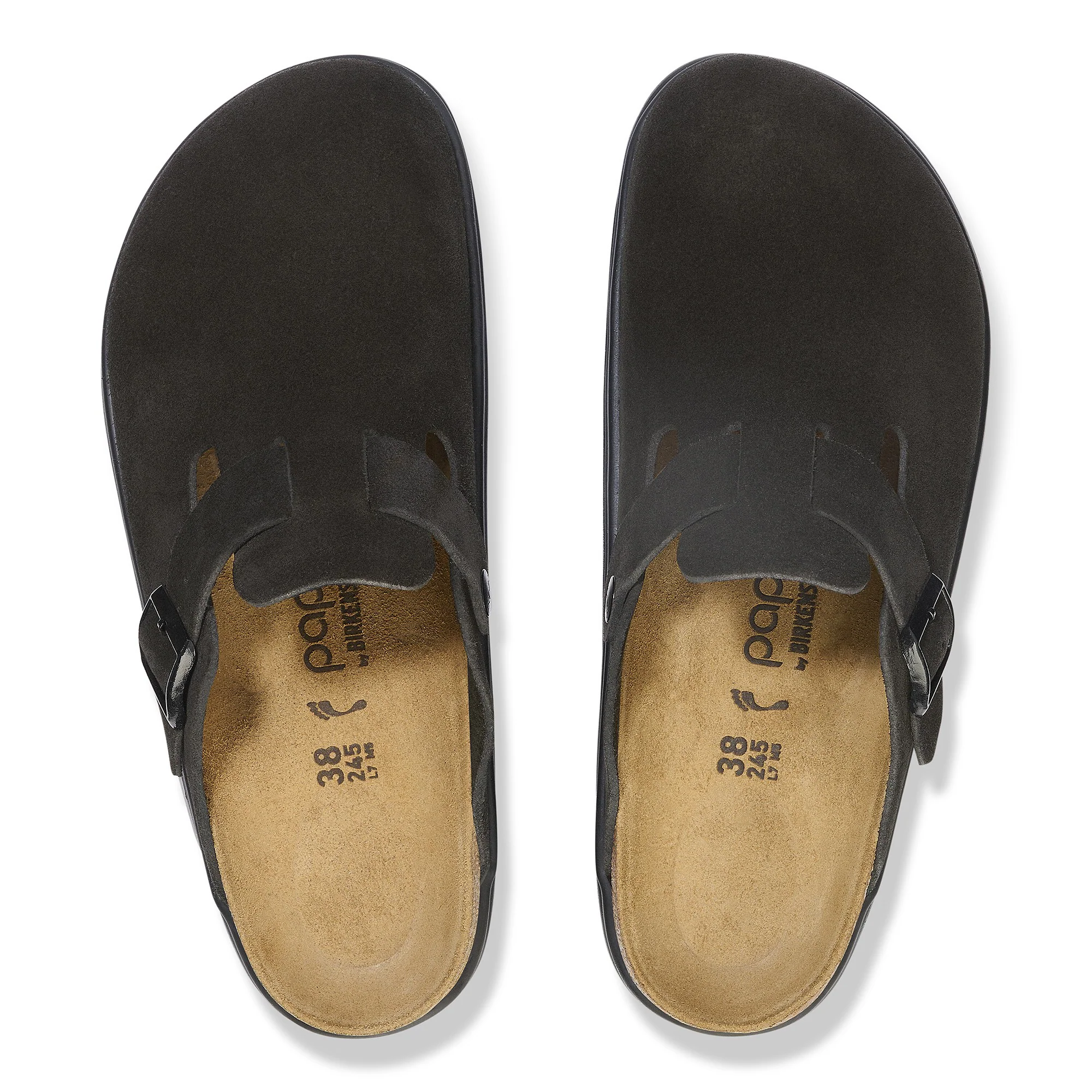 Boston Chunky Suede Leather Black/Black - Image 2