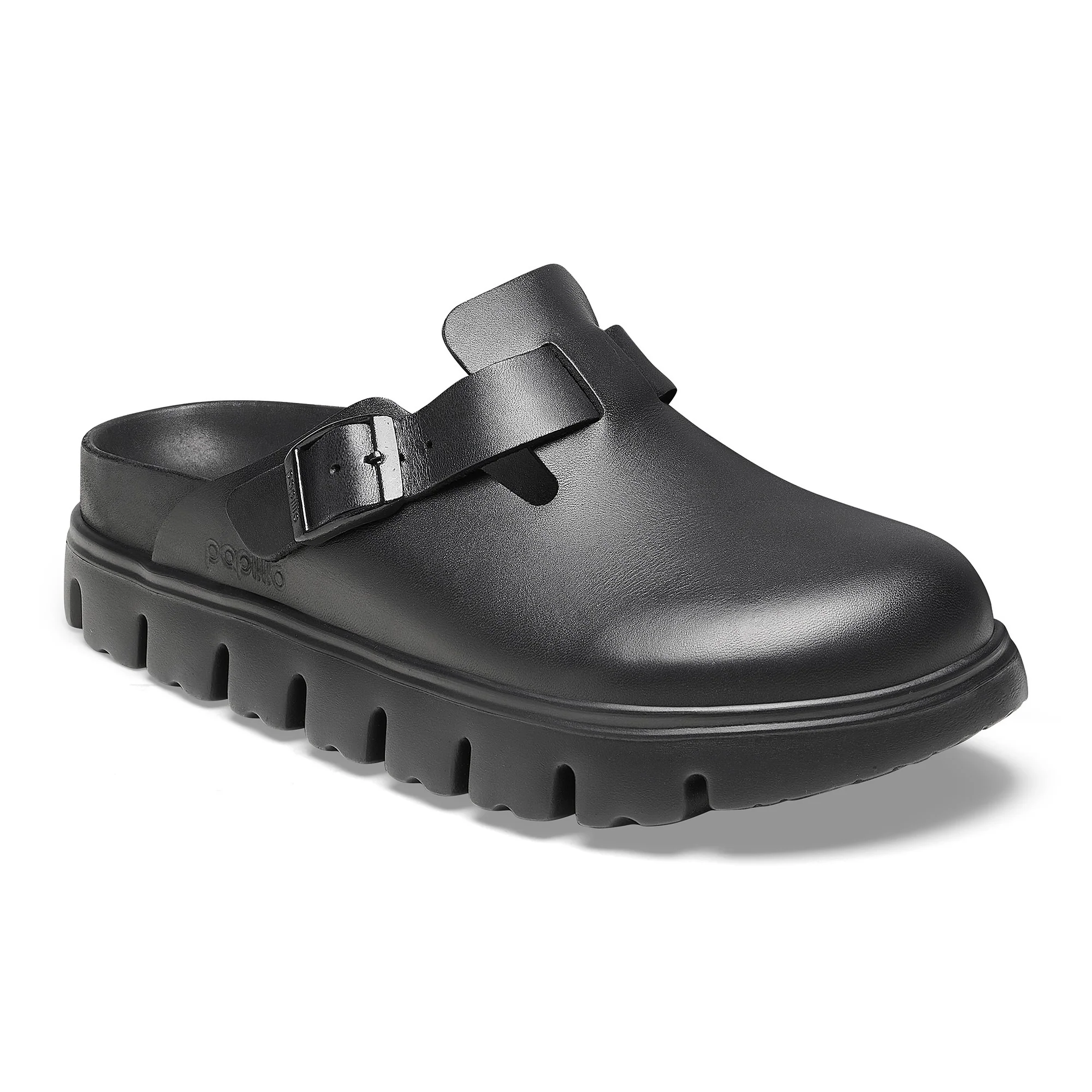 Boston Chunky Natural Leather Black