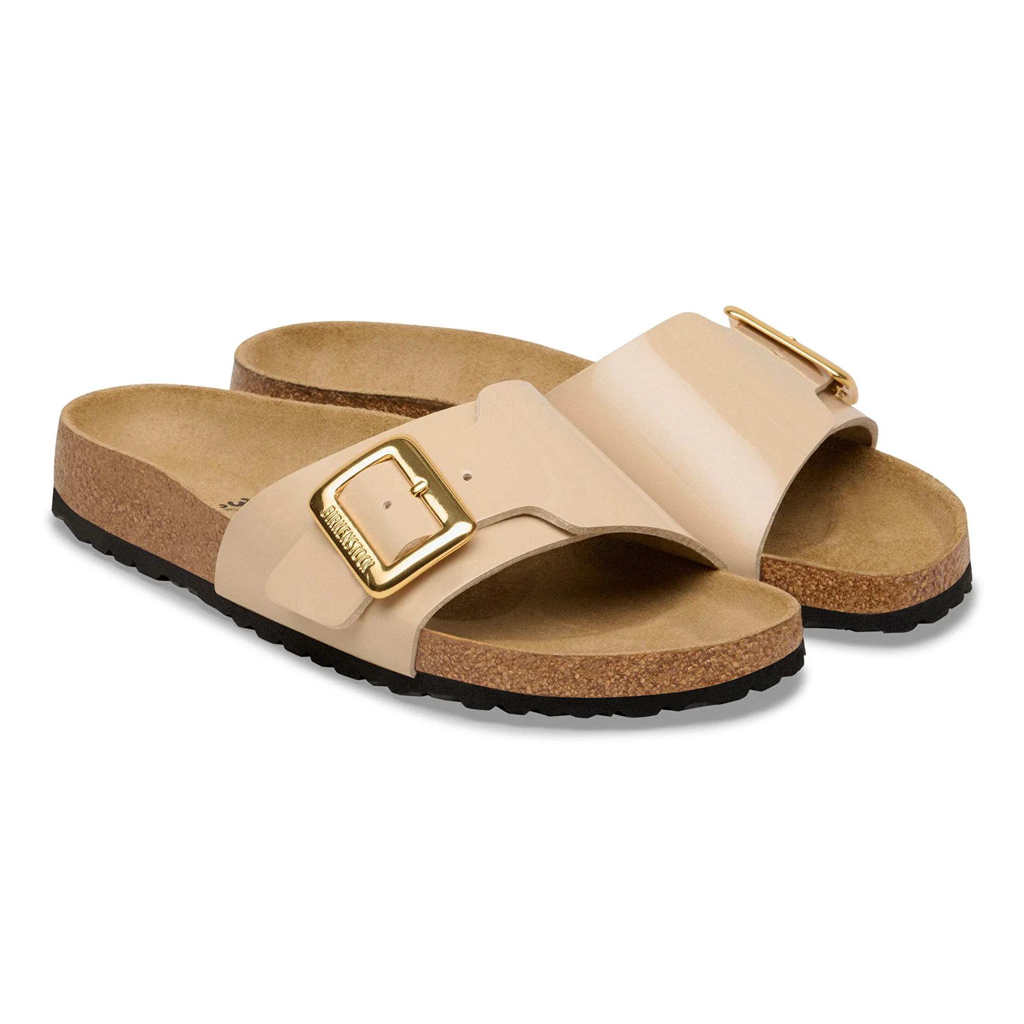 Catalina Cushion Buckle Birko-Flor Patent Patent Sand - Image 6