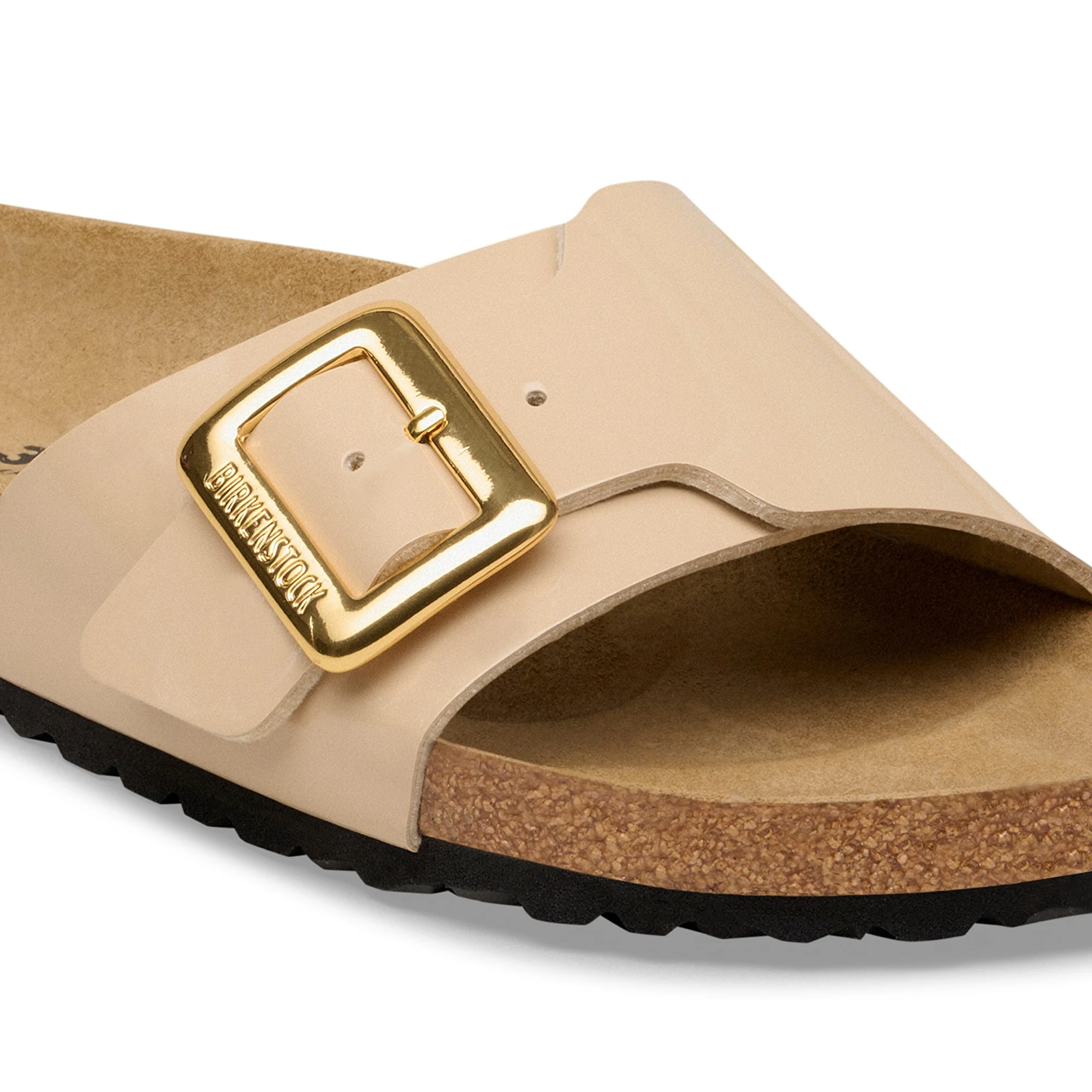 Catalina Cushion Buckle Birko-Flor Patent Patent Sand - Image 7