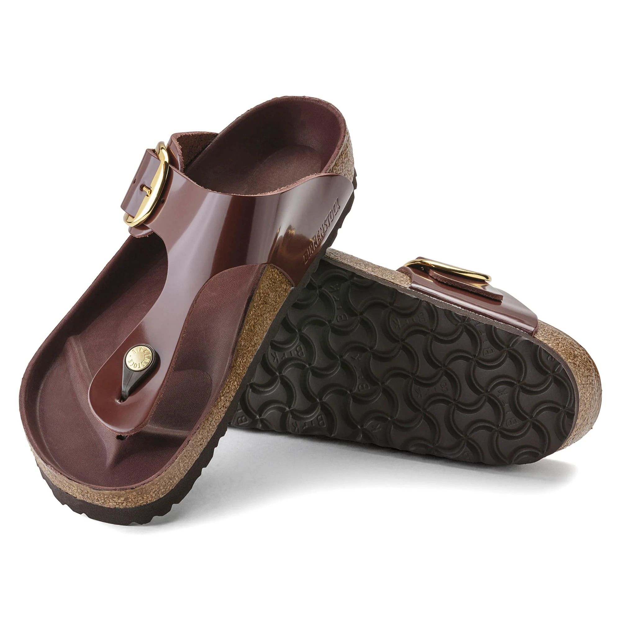 Gizeh Big Buckle Natural Leather Patent - Image 2