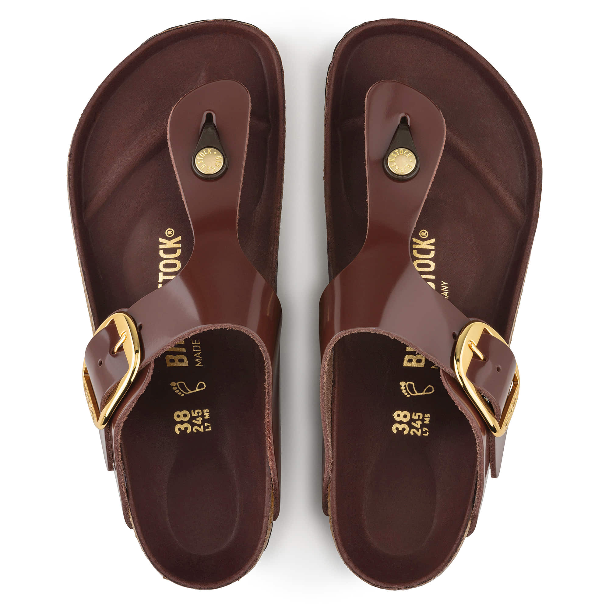 Gizeh Big Buckle Natural Leather Patent - Image 3