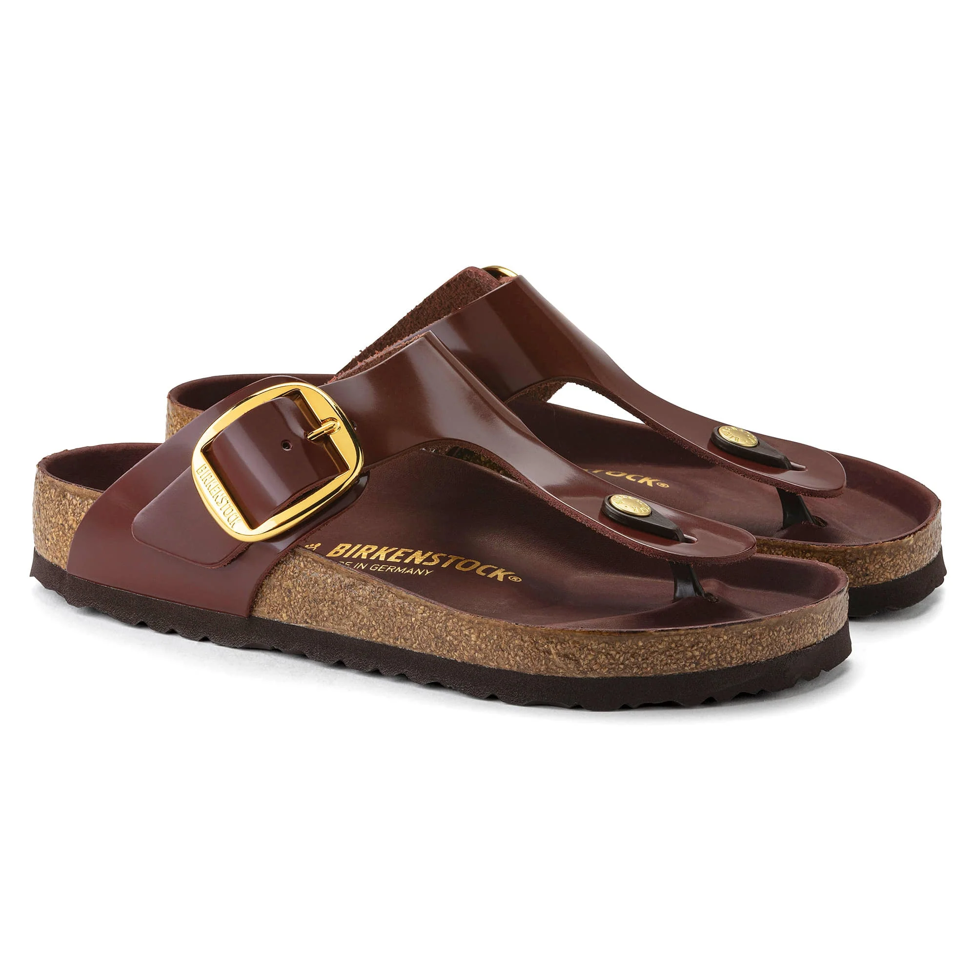 Gizeh Big Buckle Natural Leather Patent - Image 4