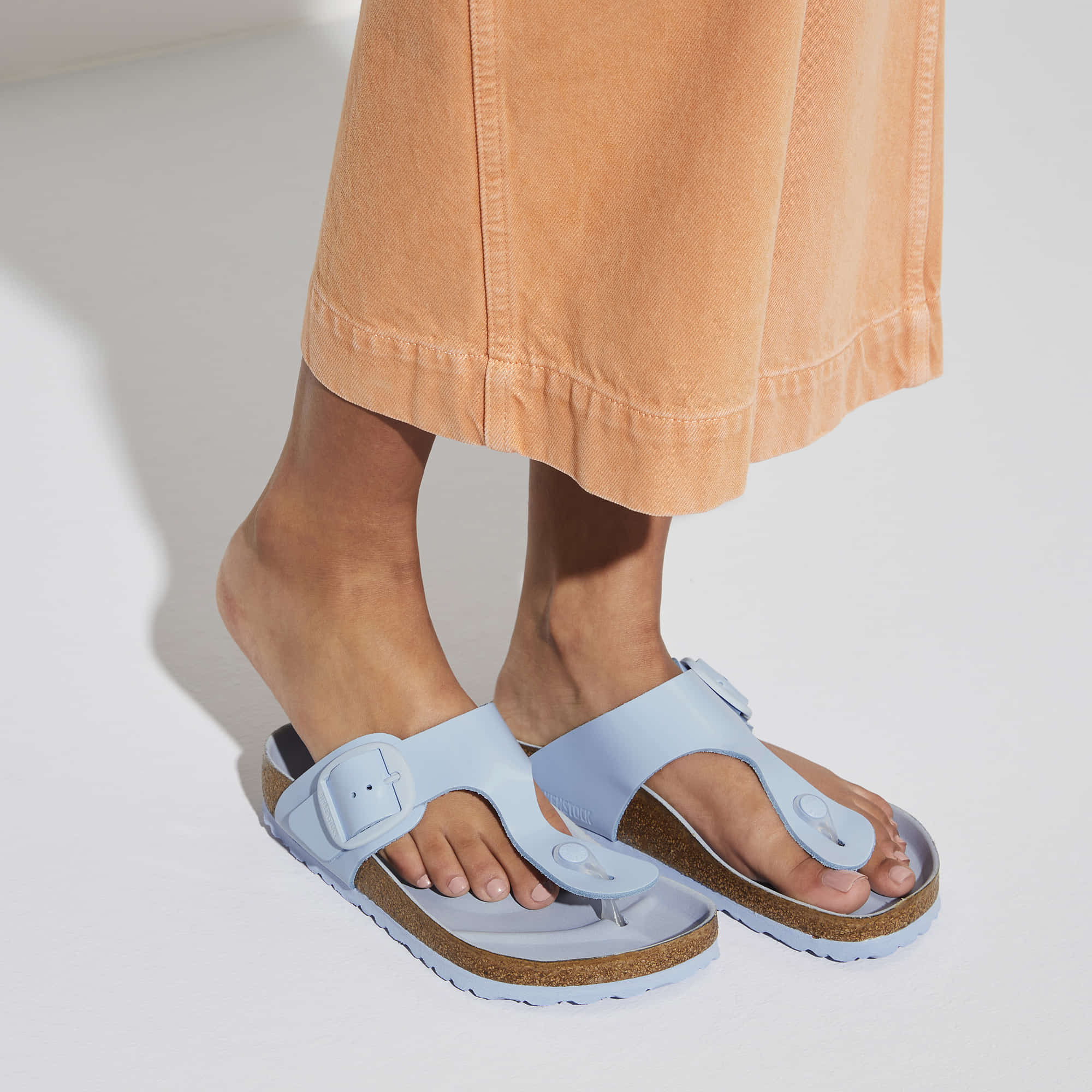 Gizeh Big Buckle Natural Leather Patent - Image 9
