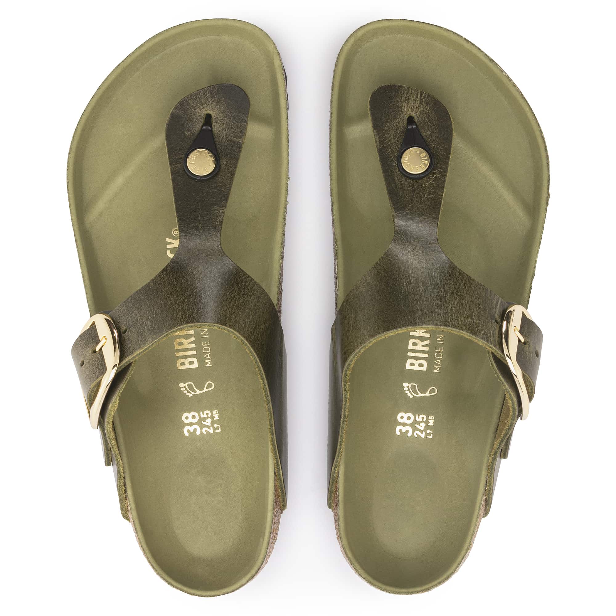 Gizeh Big Buckle Oiled Nubuck Leather - Image 3