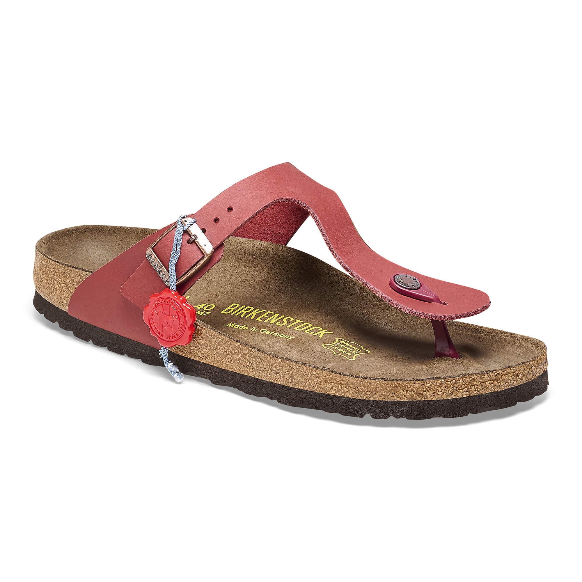 Gizeh 1983 Natural Leather Dark Red + Socke