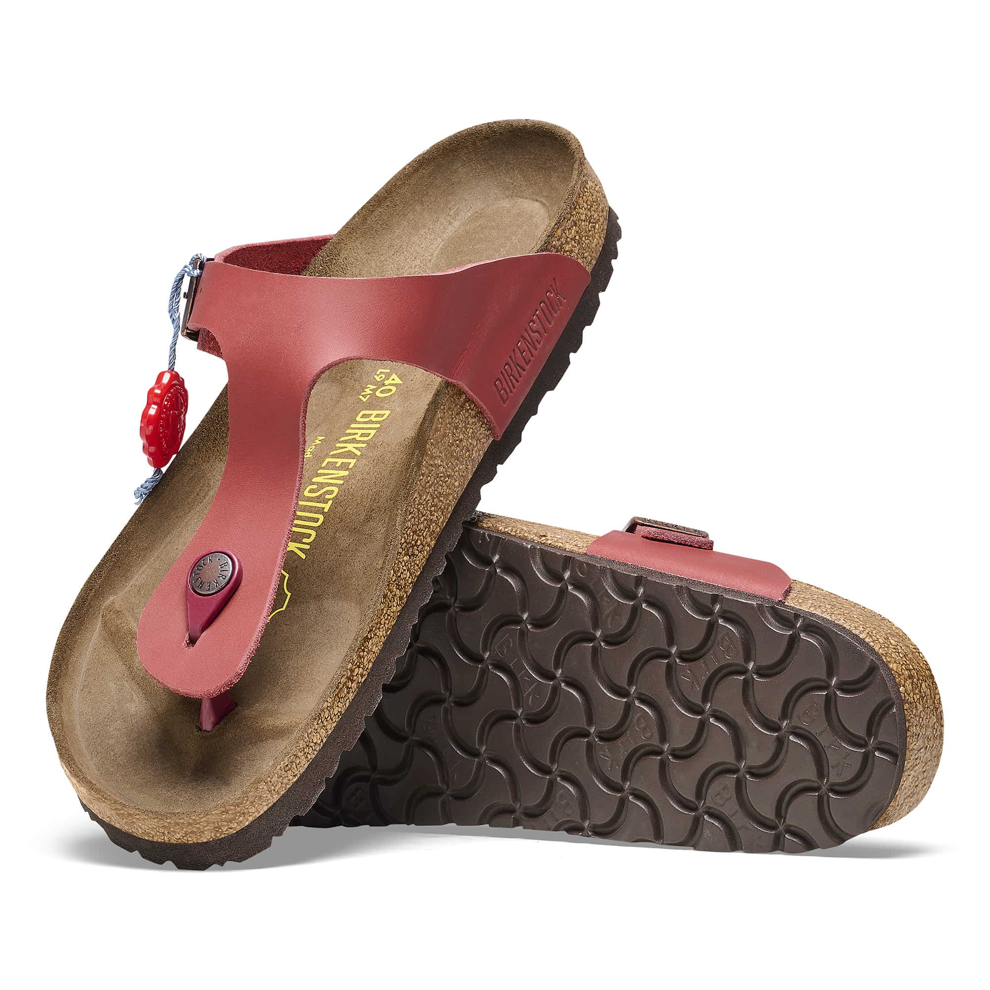 Gizeh 1983 Natural Leather Dark Red + Socke - Image 2