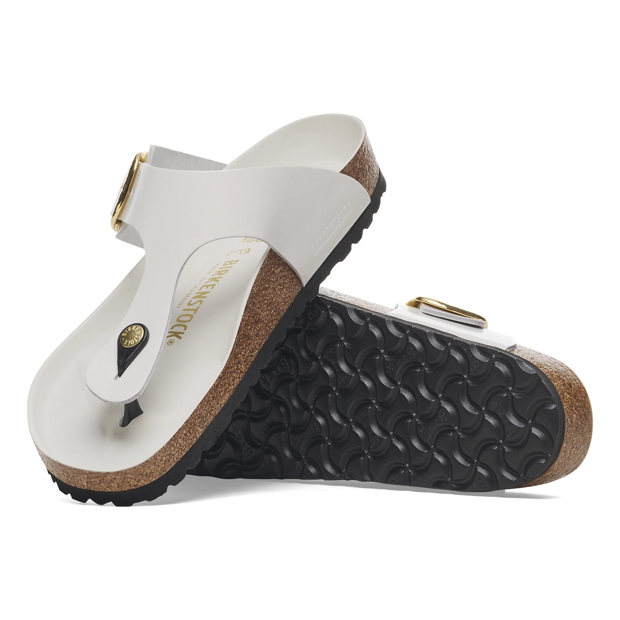 Gizeh Big Buckle Natural Leather Patent - Image 4