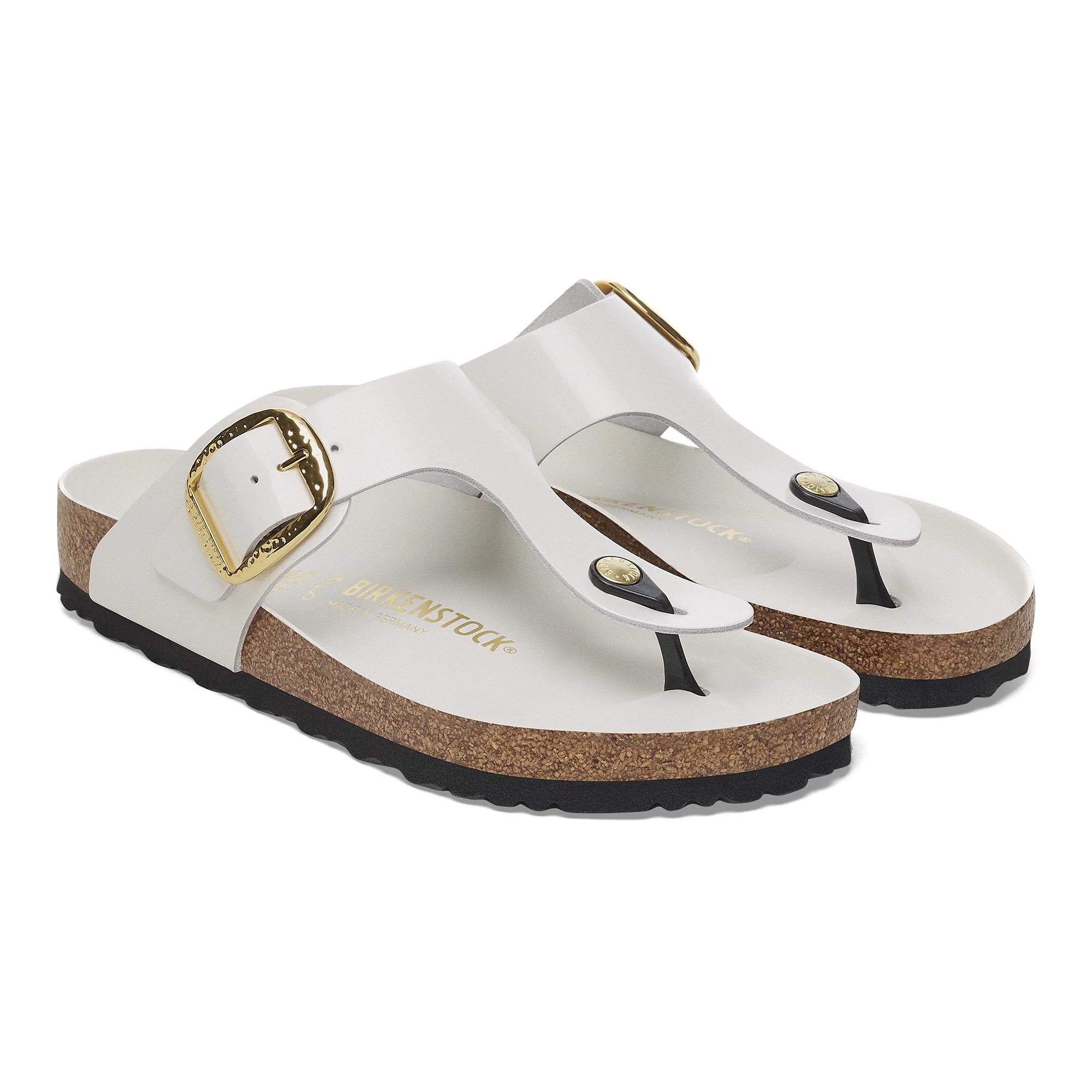 Gizeh Big Buckle Natural Leather Patent - Image 5