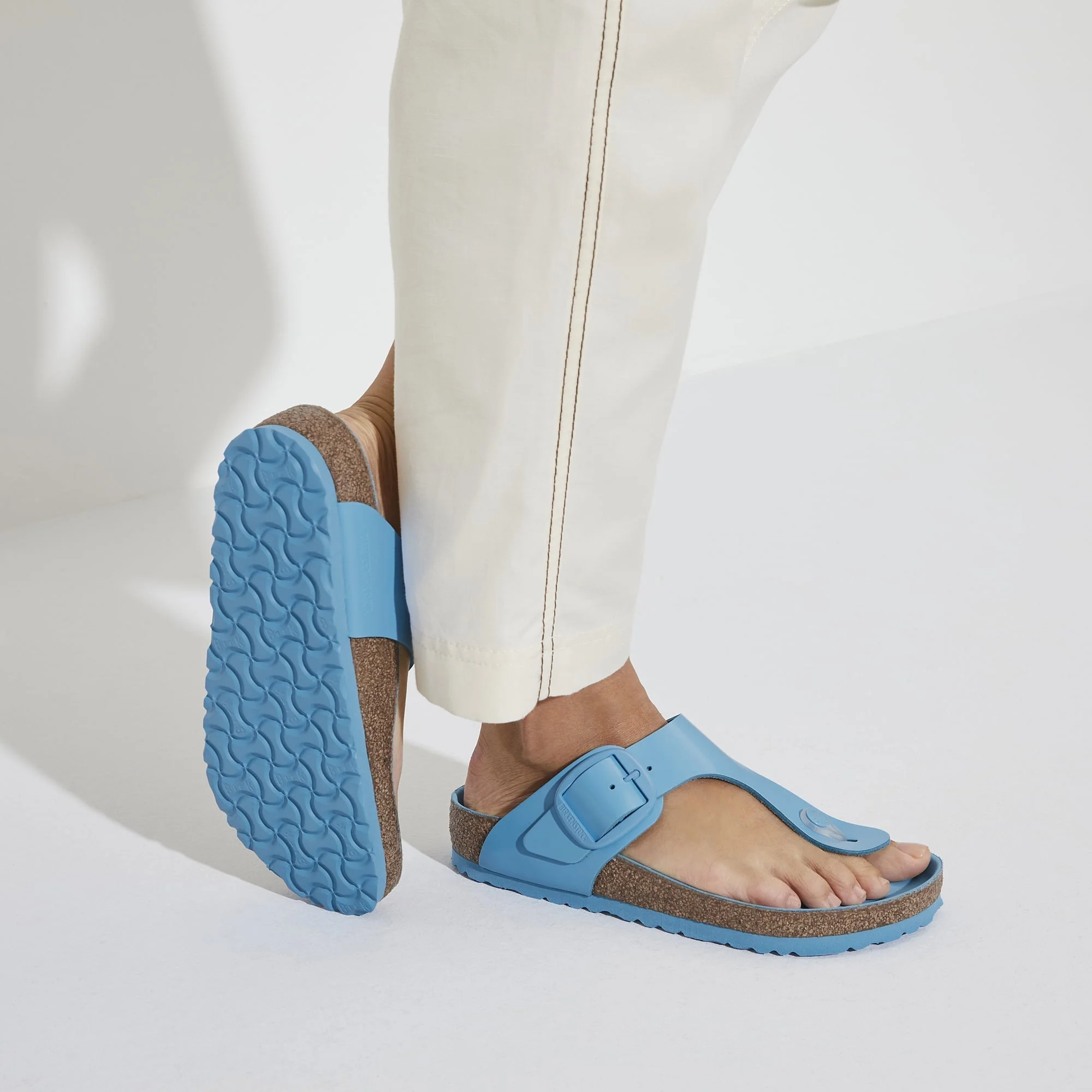 Gizeh Big Buckle Natural Leather Patent - Image 7