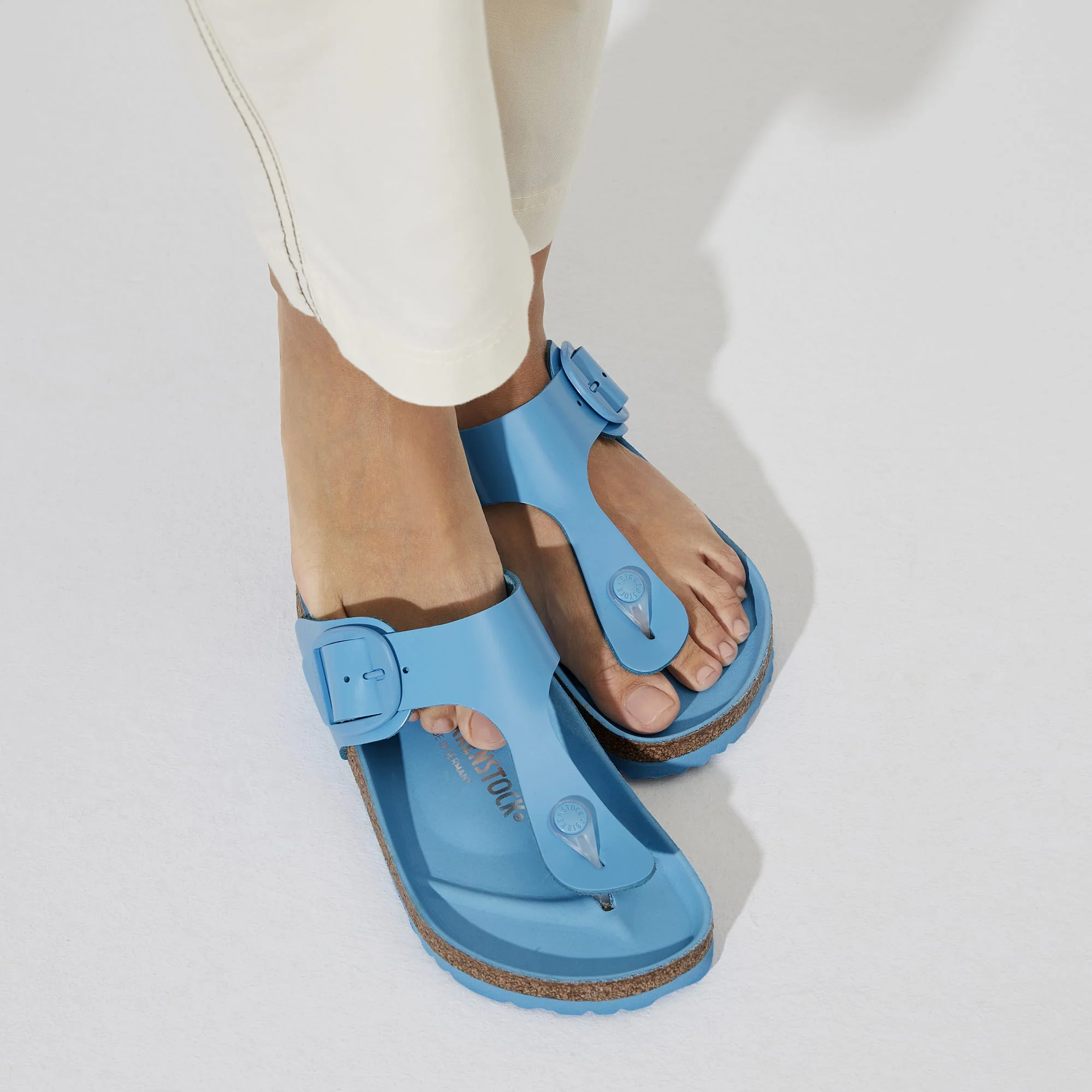Gizeh Big Buckle Natural Leather Patent - Image 8