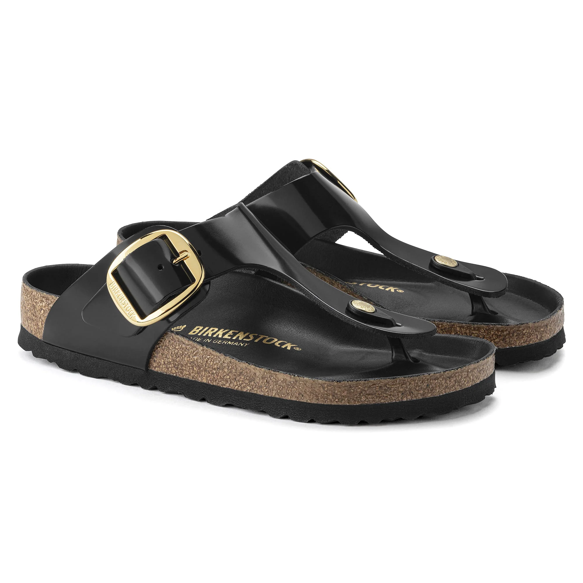 Gizeh Big Buckle Natural Leather Patent - Image 4