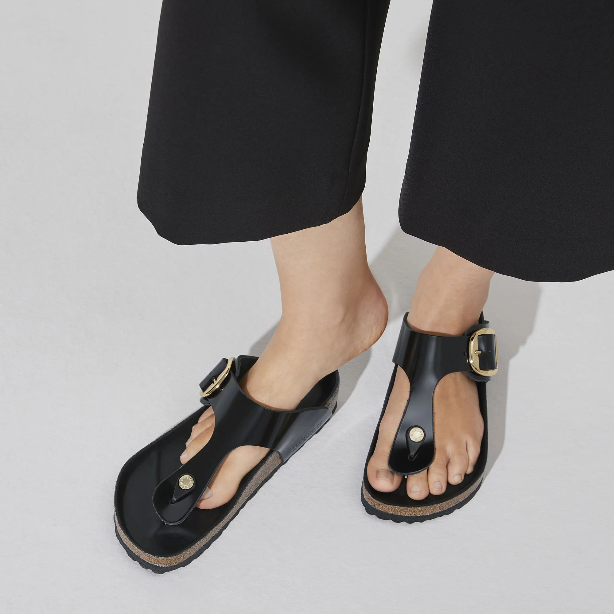 Gizeh Big Buckle Natural Leather Patent - Image 9
