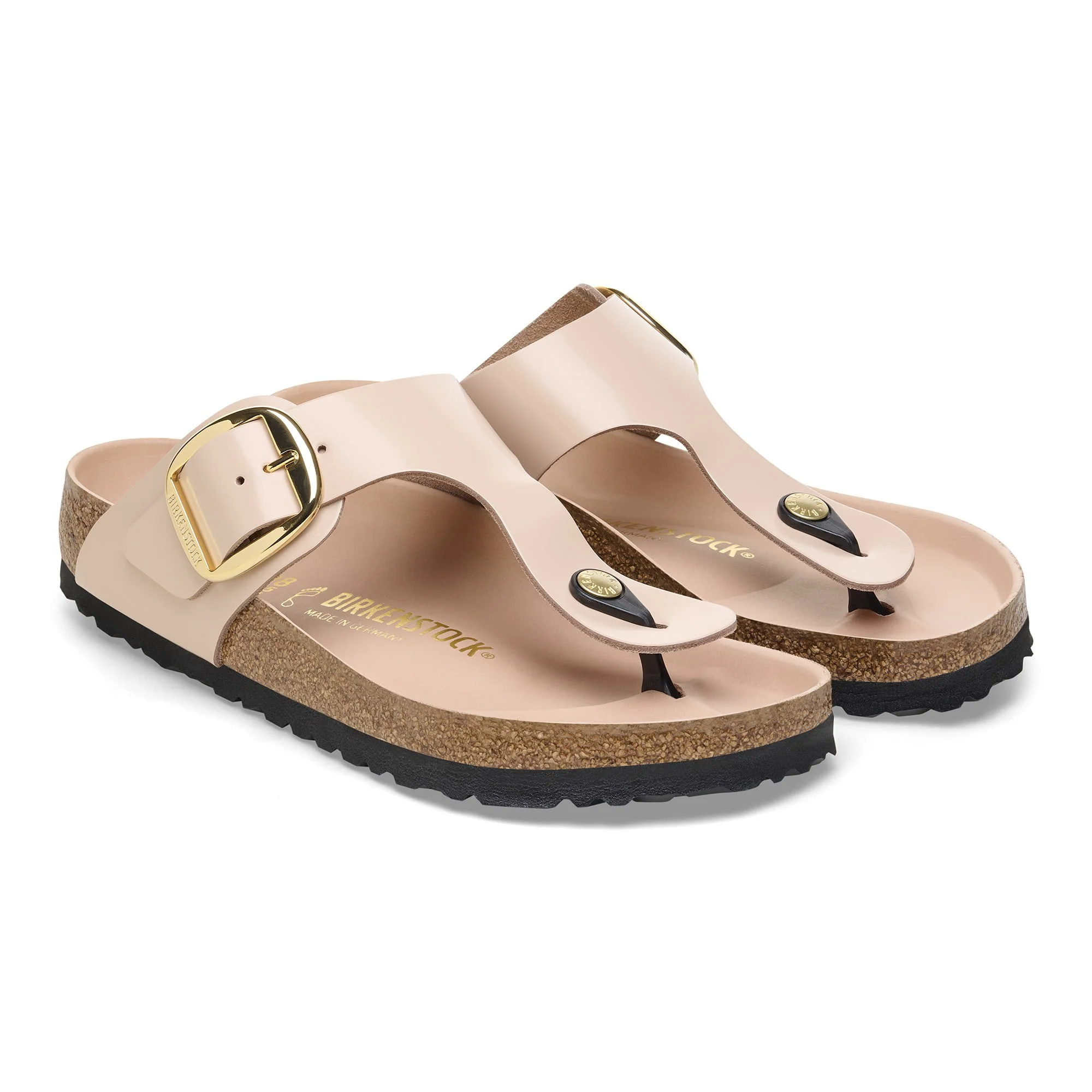 Gizeh Big Buckle Natural Leather Patent - Image 4